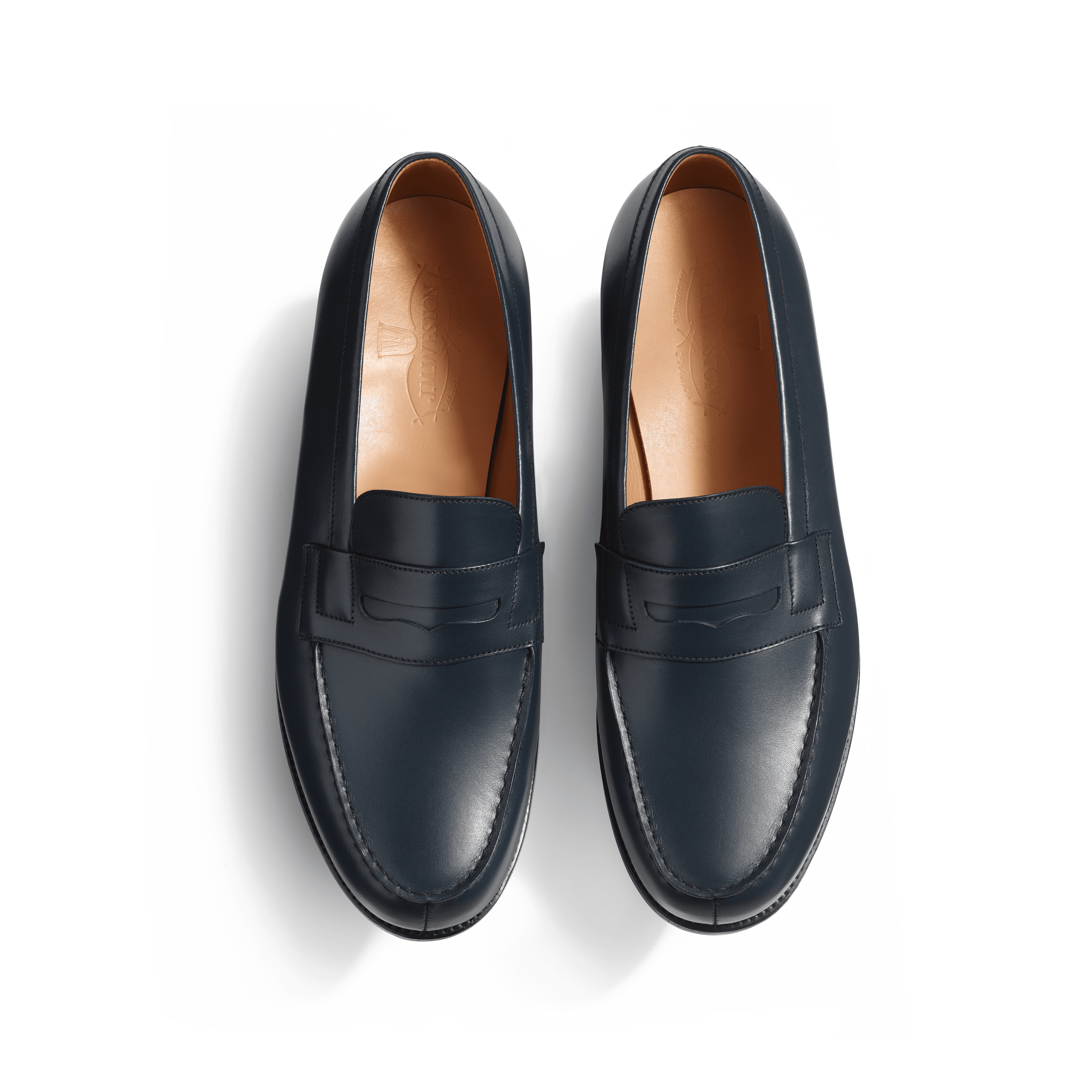 Men's Blue Leather 180 Loafer | J.M. Weston Men's Blue Leather 180 Loafer | J.M. Weston