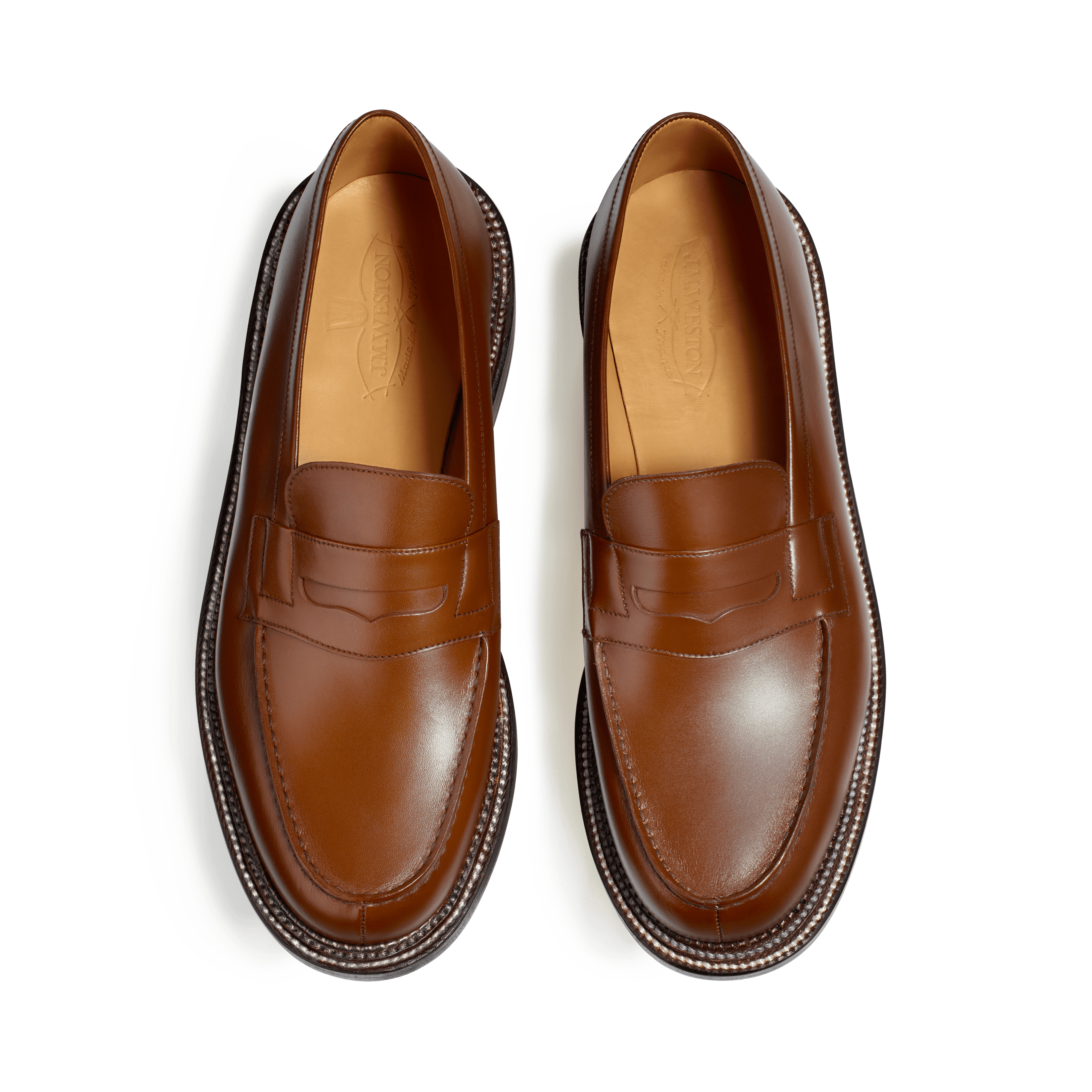 Men's Brown Leather Triple Sole 180 Loafer – J.M. Weston