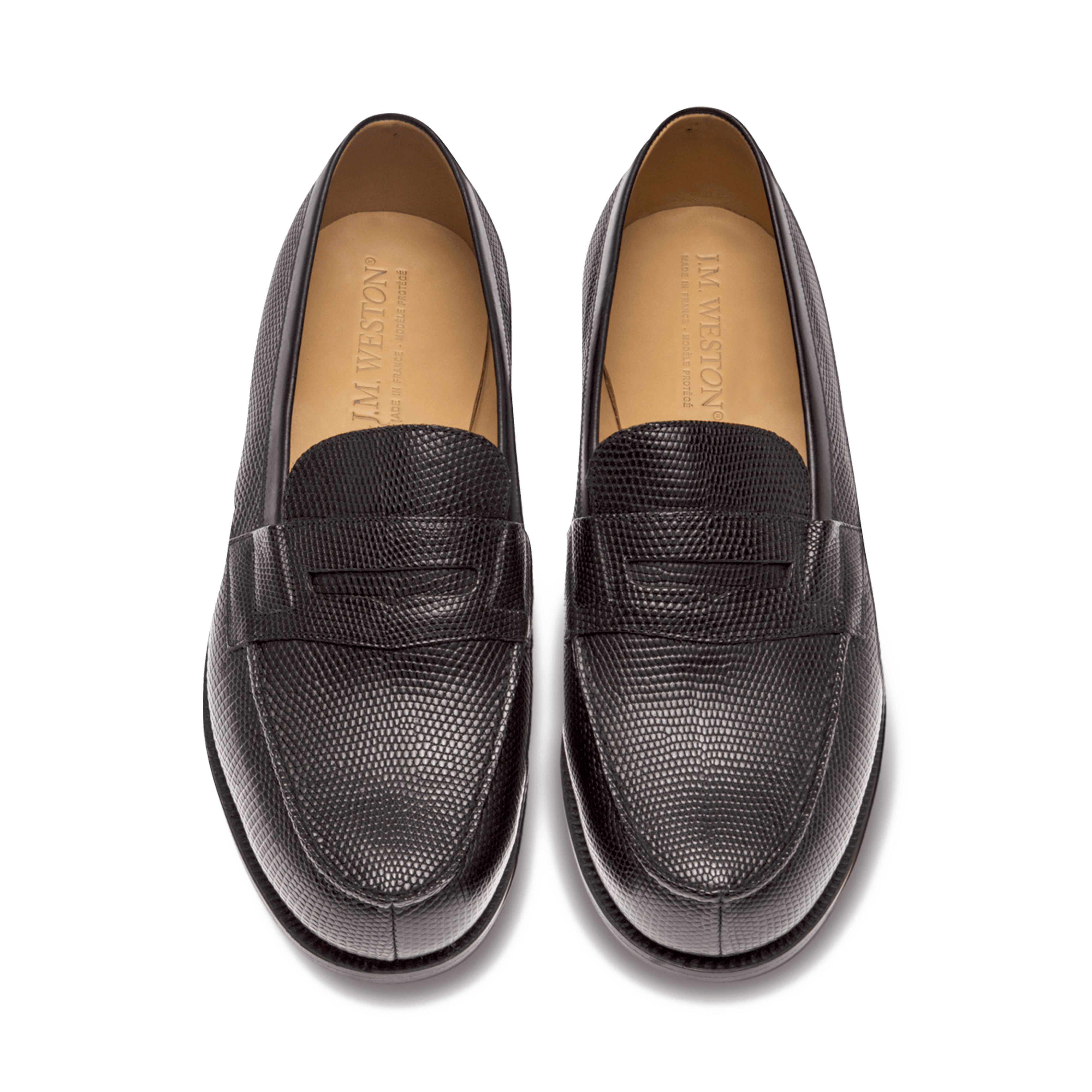 Mocassin 180 homme en Lézard noir – Weston - Main Image