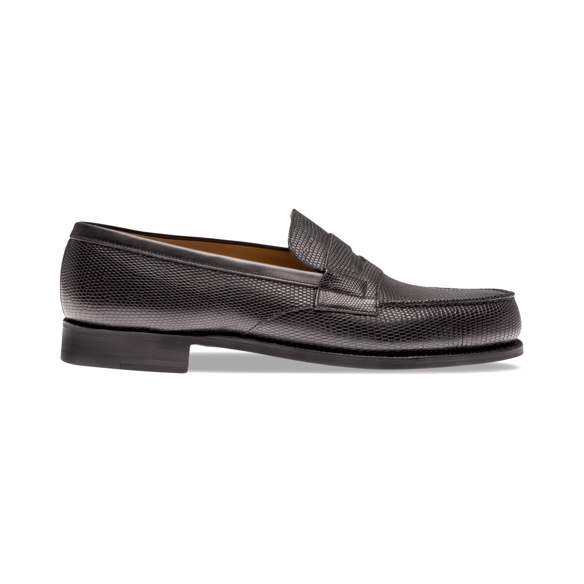 180 Loafer[Men Black lizard leather]