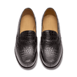 180 Loafer[Men Black alligator leather]