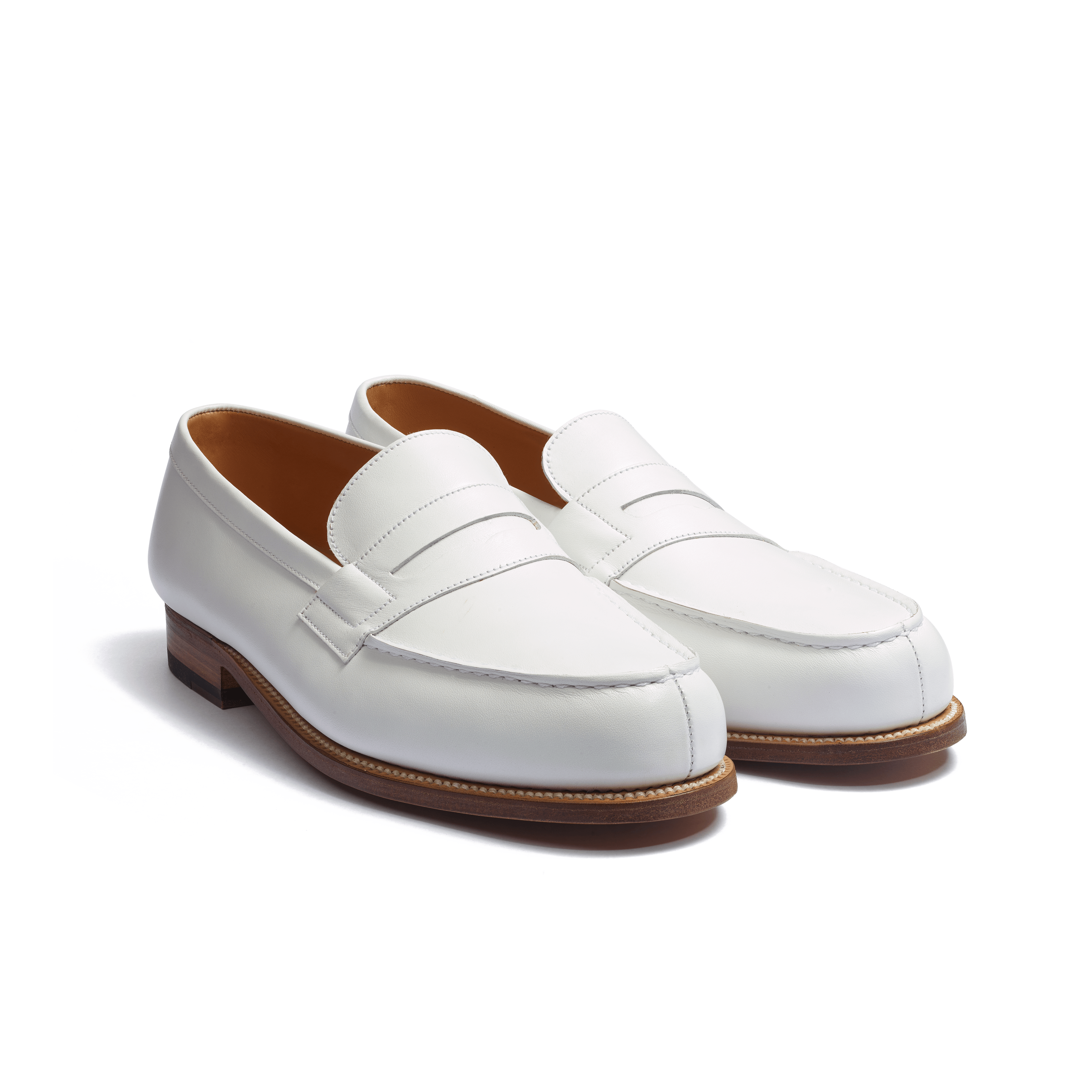 White loafers mens with 2025 spikes