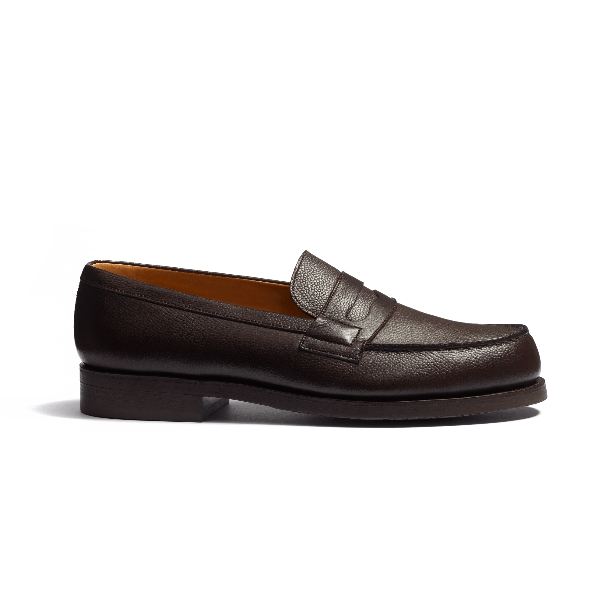 Mocassin 180 [homme cuir veau grain caviar café]