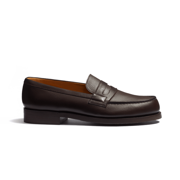 Men's Coffee Caviar Grain Calfskin 180 Loafer – J.M. Weston