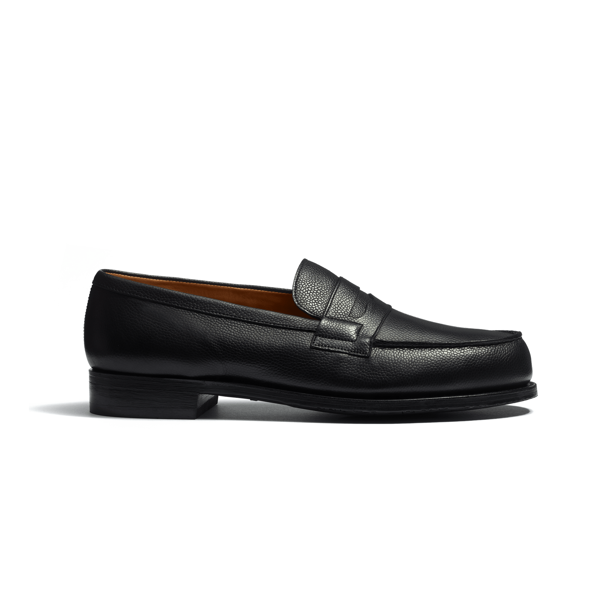 Mocassin 180 [homme cuir veau grain caviar noir]