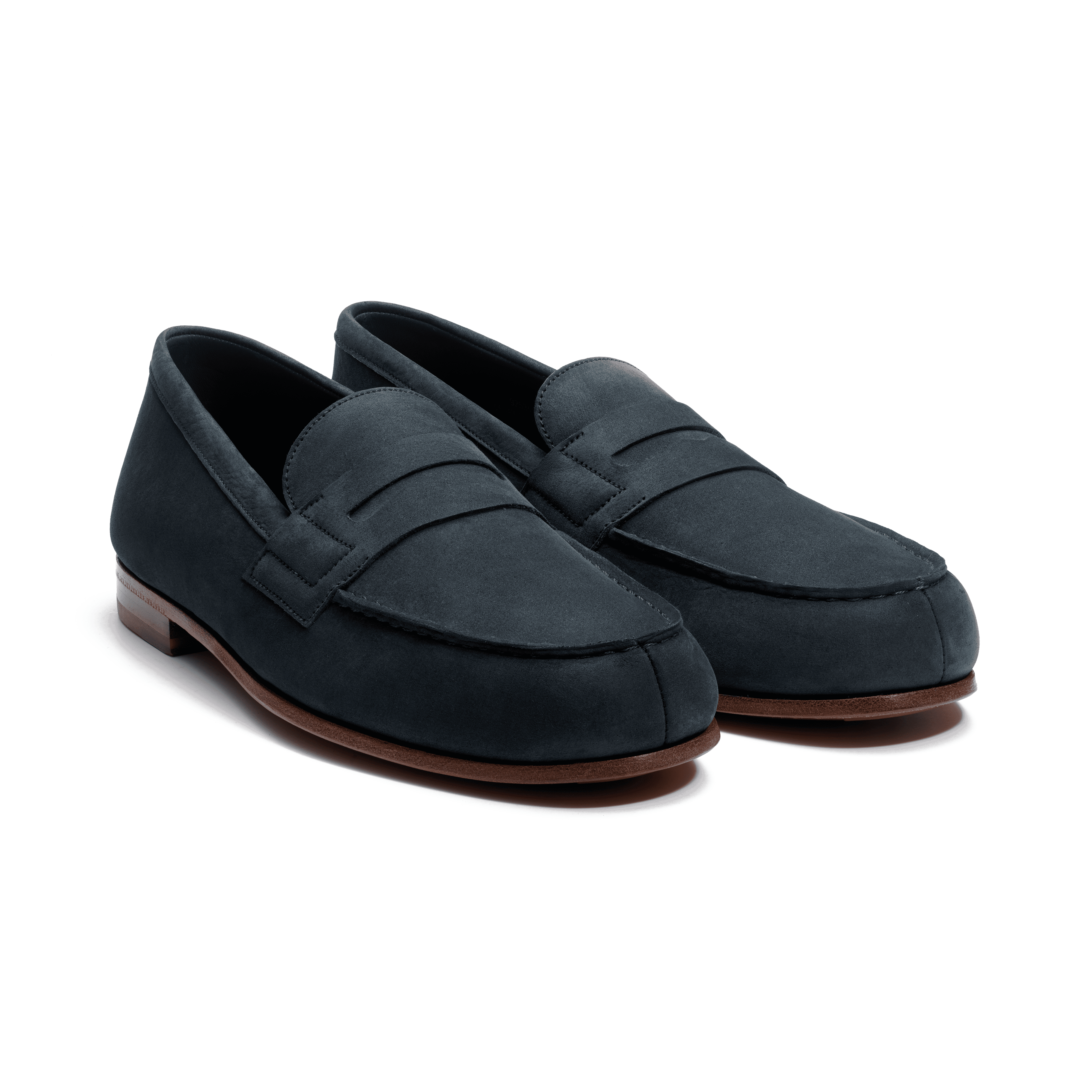 Men's Navy Blue Suede Le Moc' Weston Loafer – J.M. Weston Men's Navy Blue Suede Le Moc' Weston Loafer – J.M. Weston