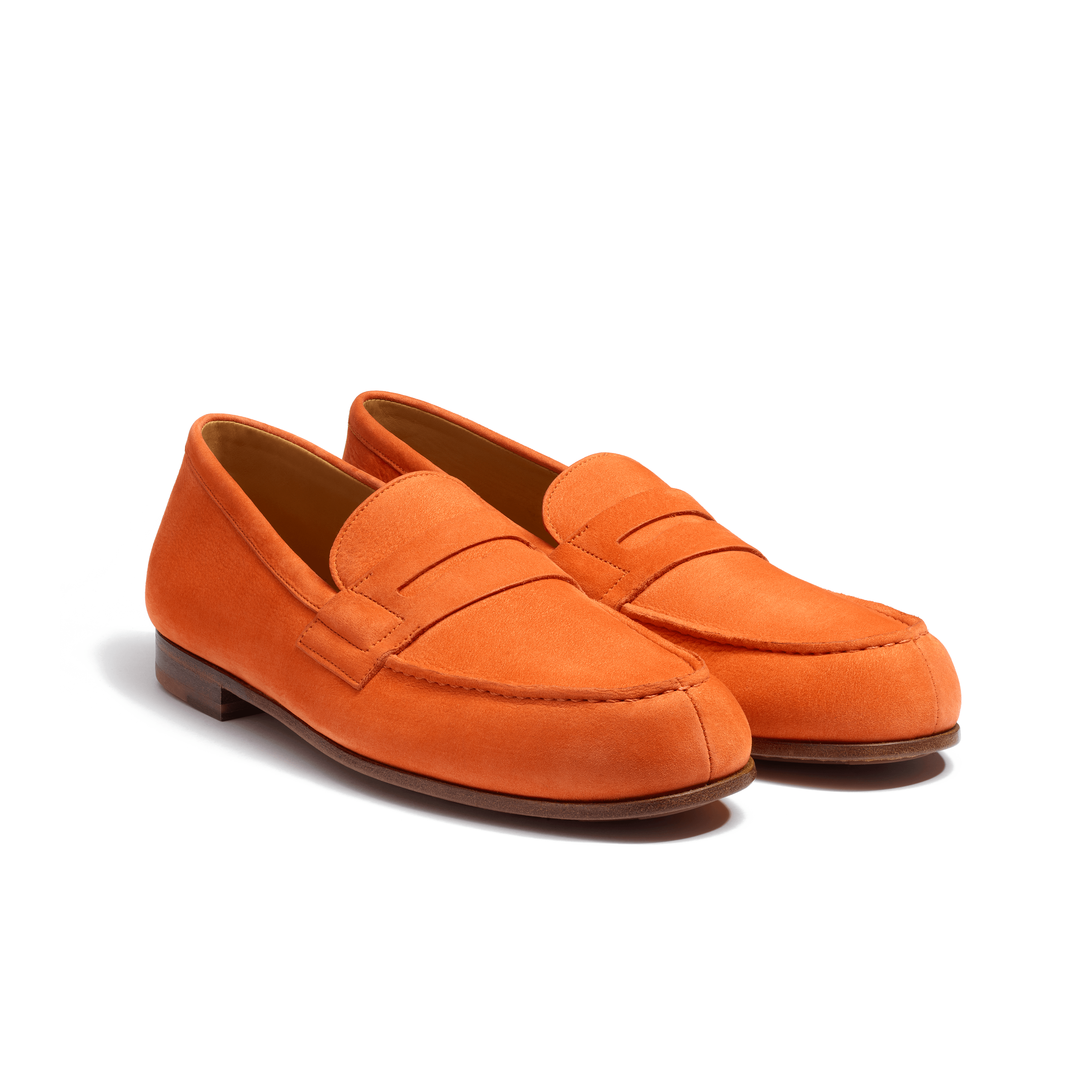 Mens orange 2025 driving shoes