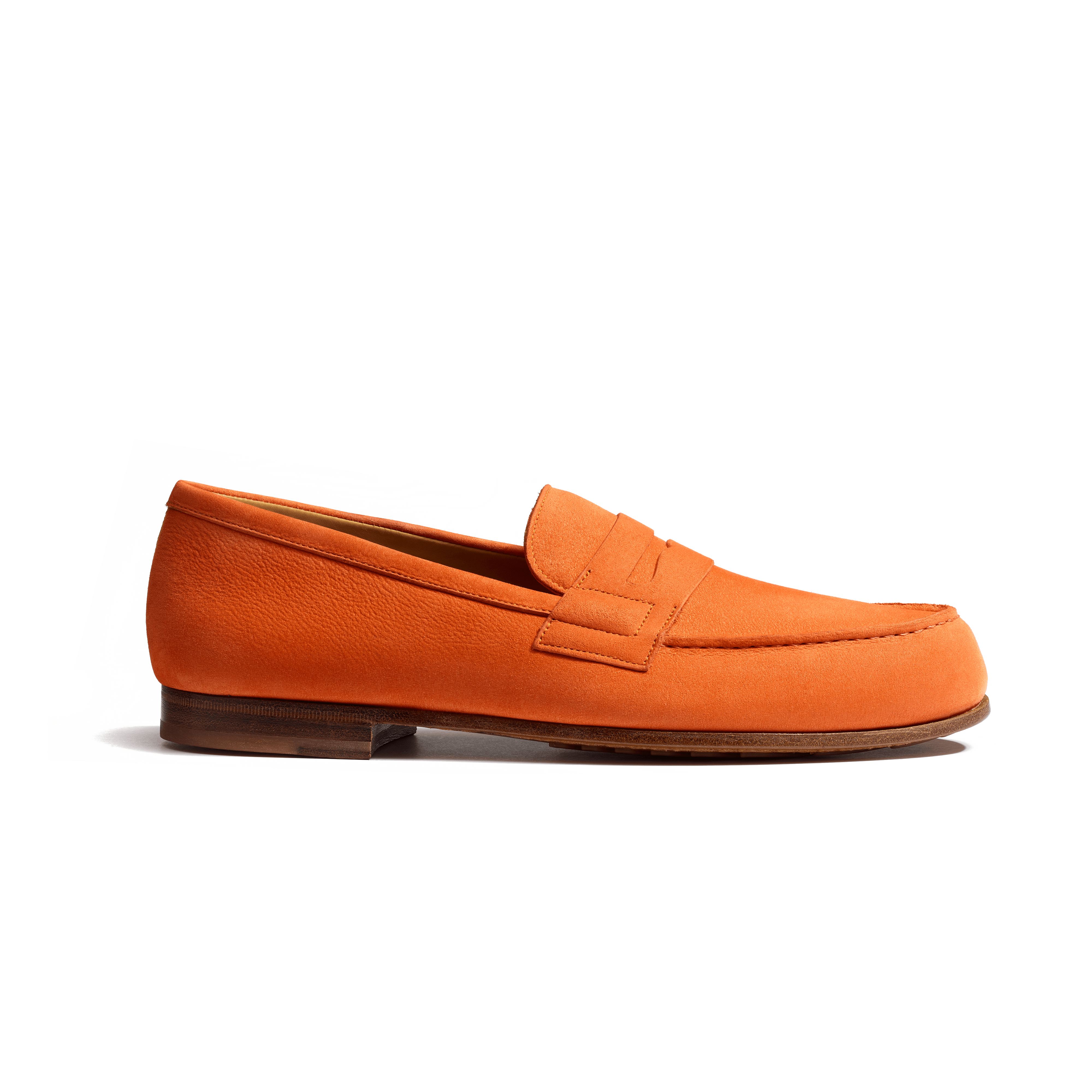 Men's Orange nubuck Le Moc' Weston Loafer | J.M. Weston Men's Orange nubuck Le Moc' Weston Loafer | J.M. Weston