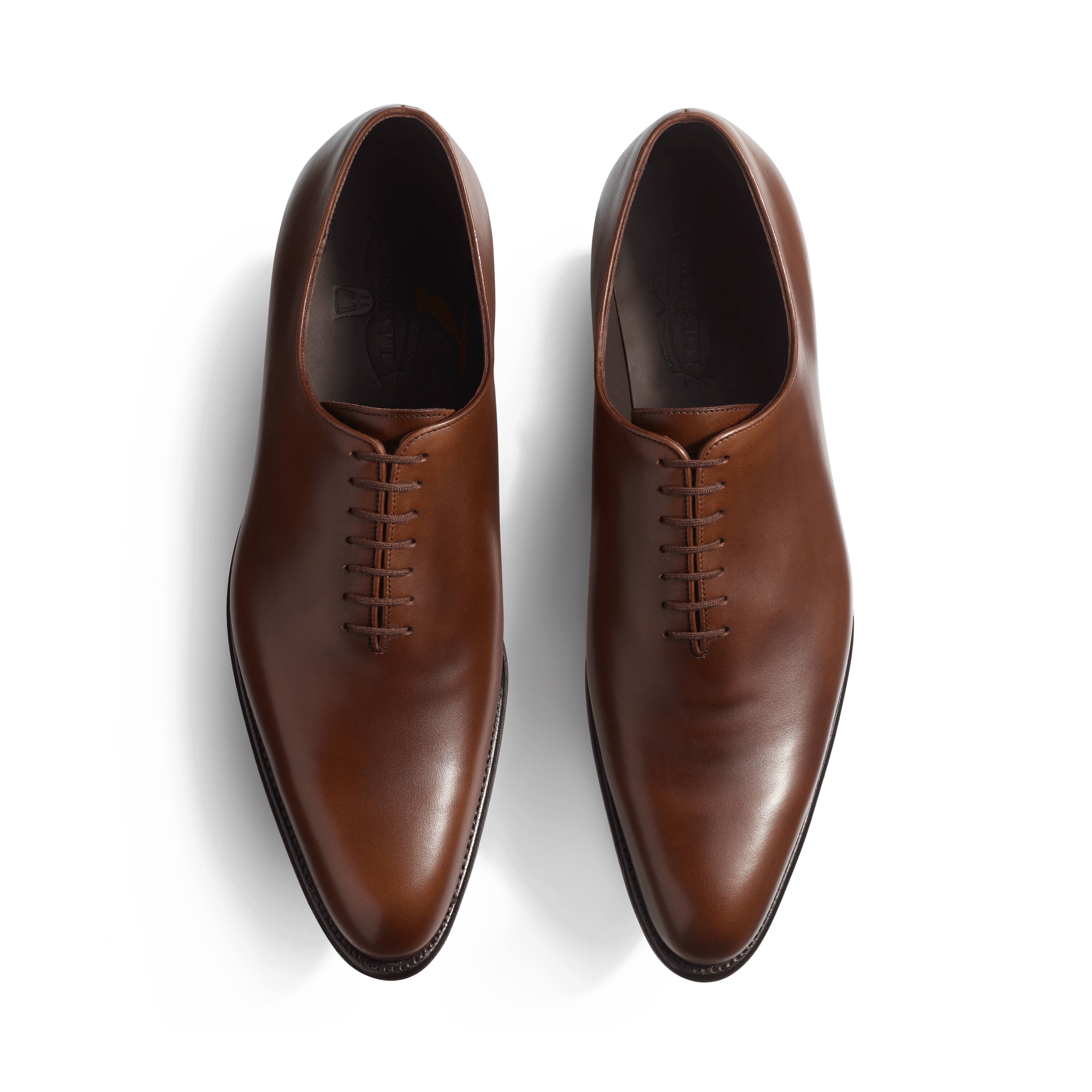 Men sFlore One Cut Oxford Shoe Brown Leather J.M. Weston