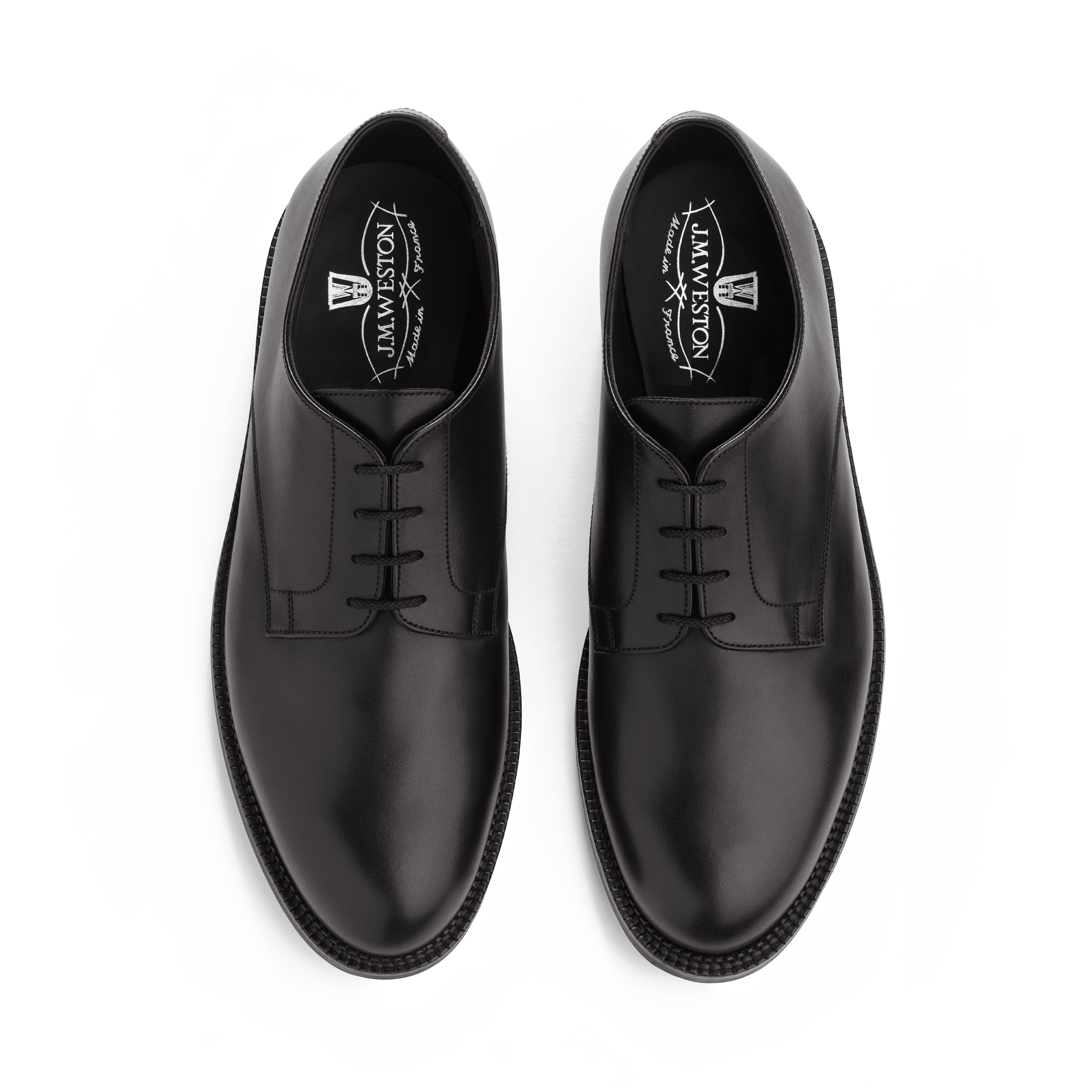 Men's Black Leather Miles Derby | J.M. Weston Men's Black Leather Miles Derby | J.M. Weston