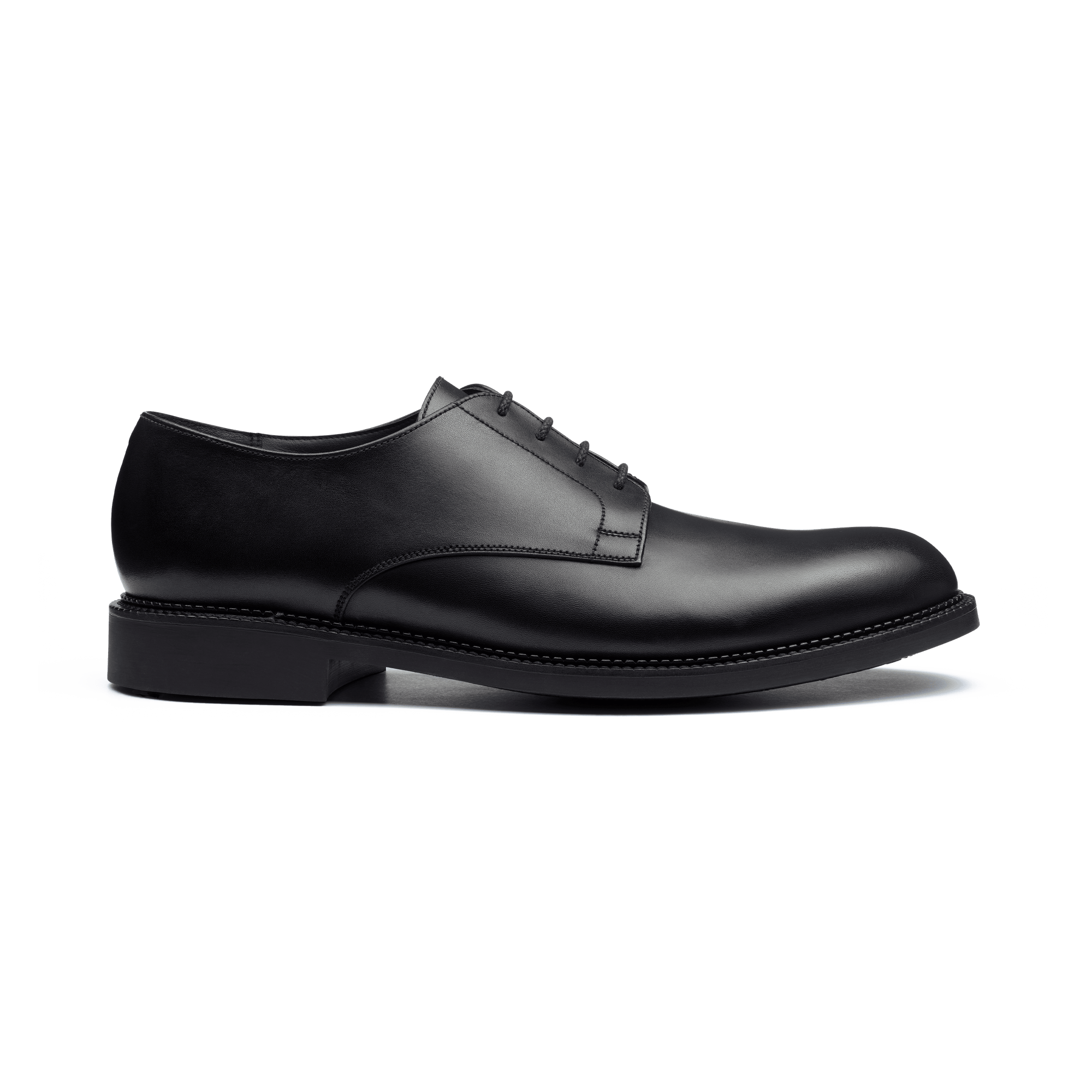 Miles Derby[Men Black soft calfskin]
