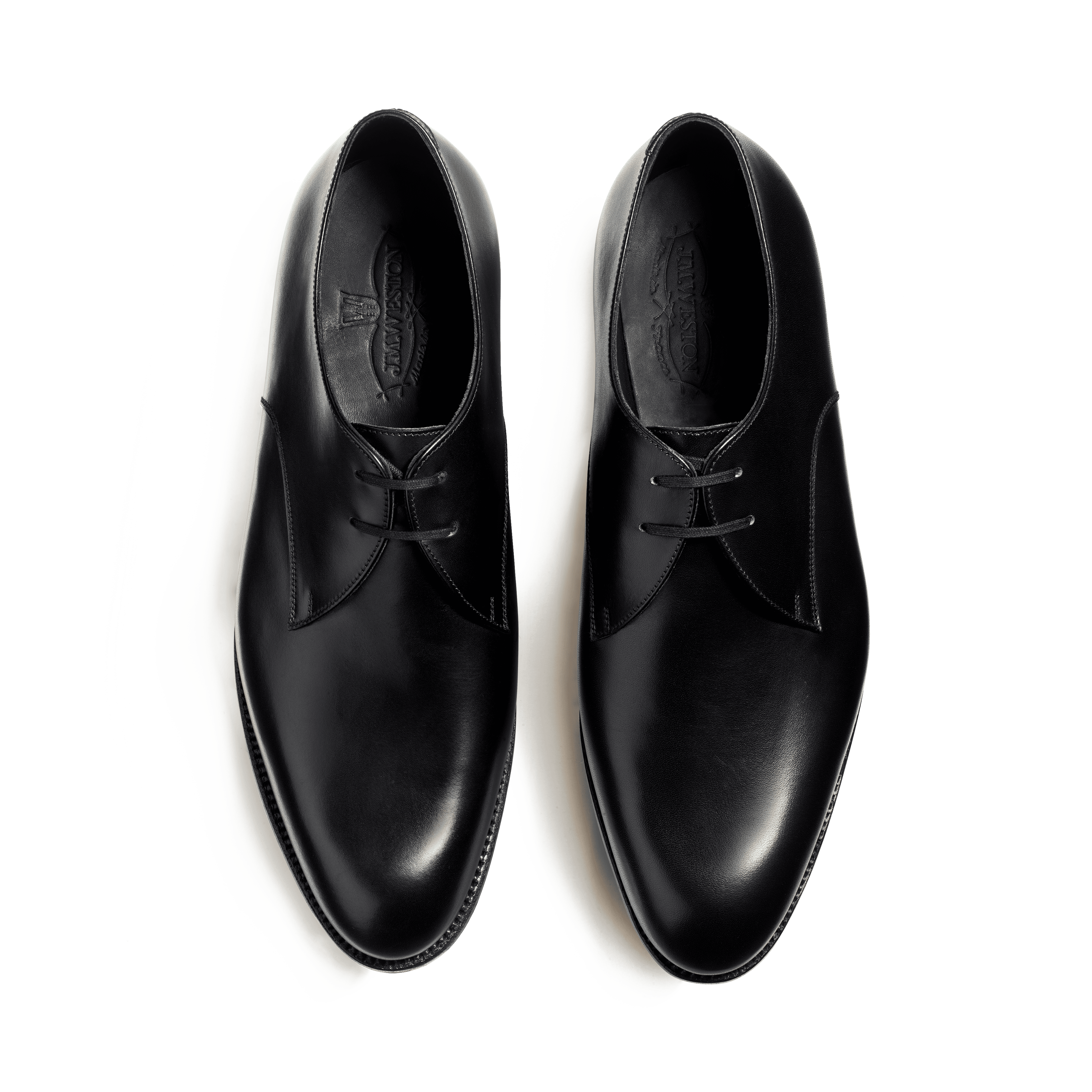 Men's Black Leather Edouard Derby with Rubber Sole | J.M. Weston Men's Black Leather Edouard Derby with Rubber Sole | J.M. Weston