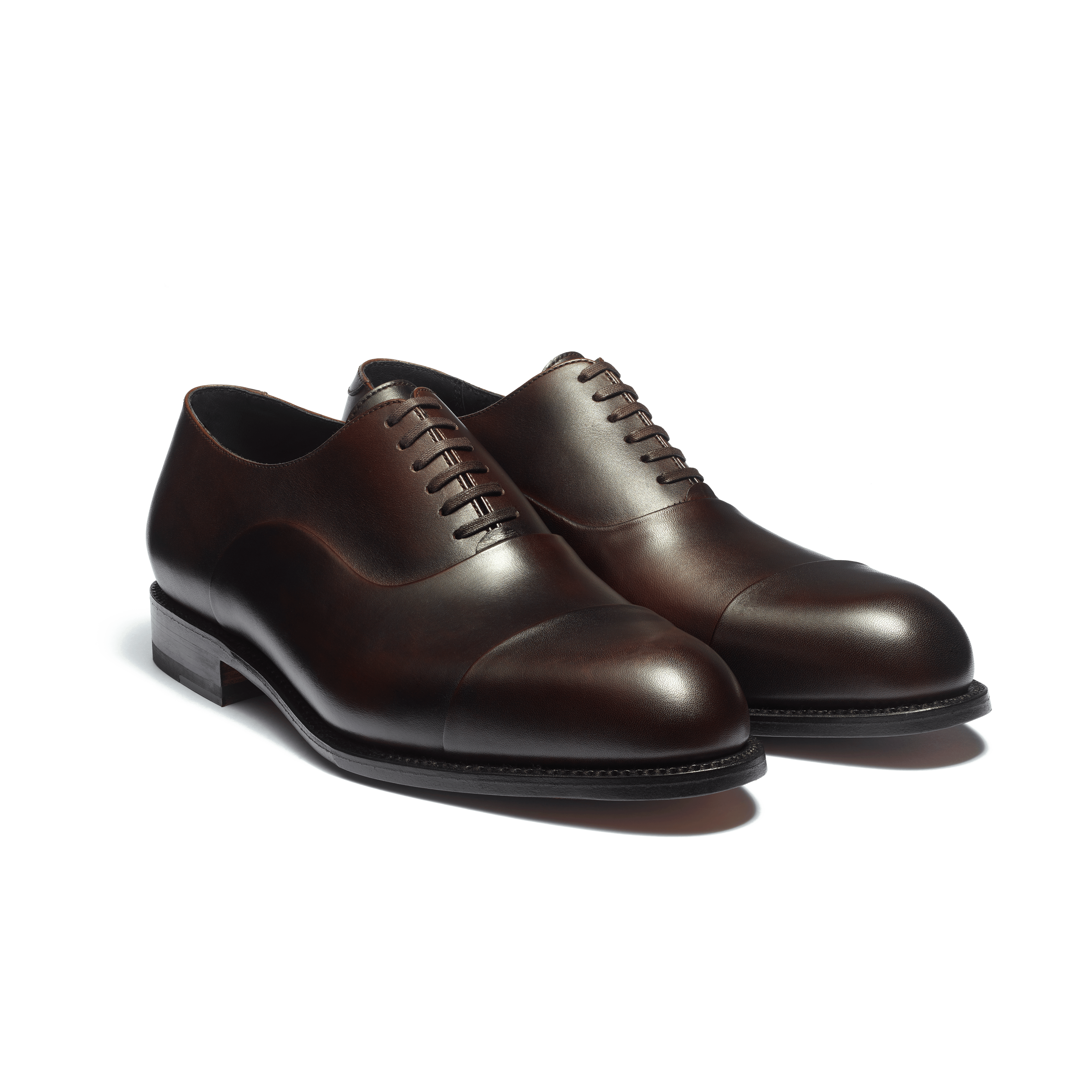 Brown cap toe oxford sales