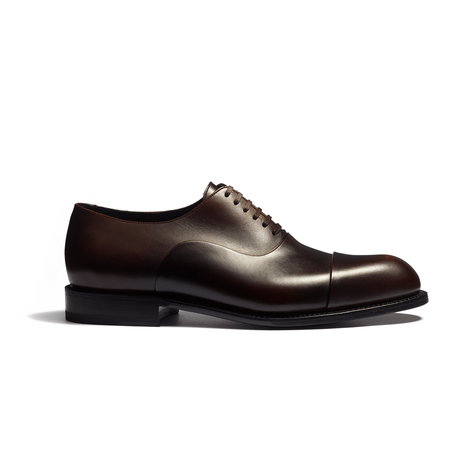 Edouard Cap-Toe Oxford Shoe [Men Brown soft calfskin with patina]
