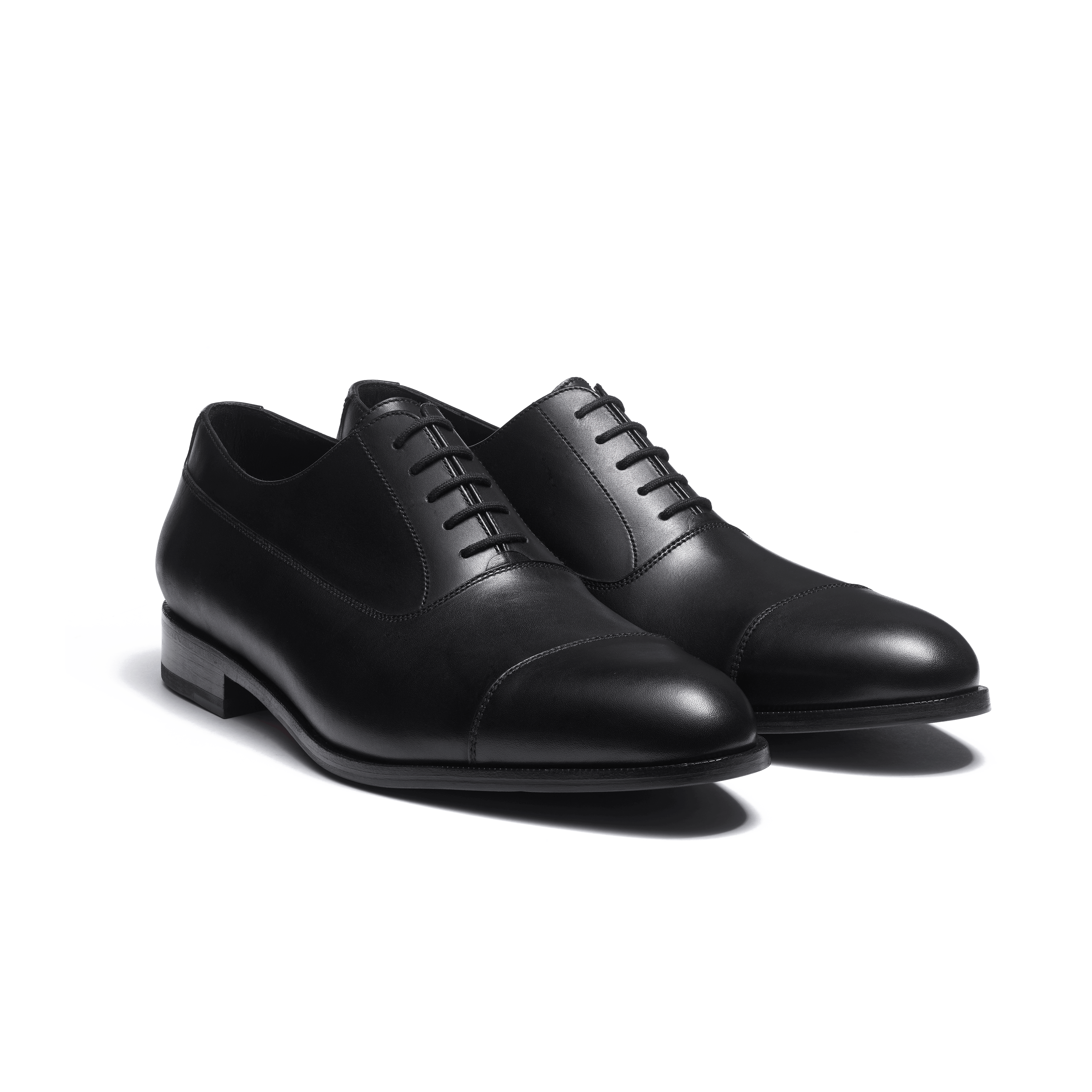 Men's Black Leather West Oxford Shoe – J.M. Weston