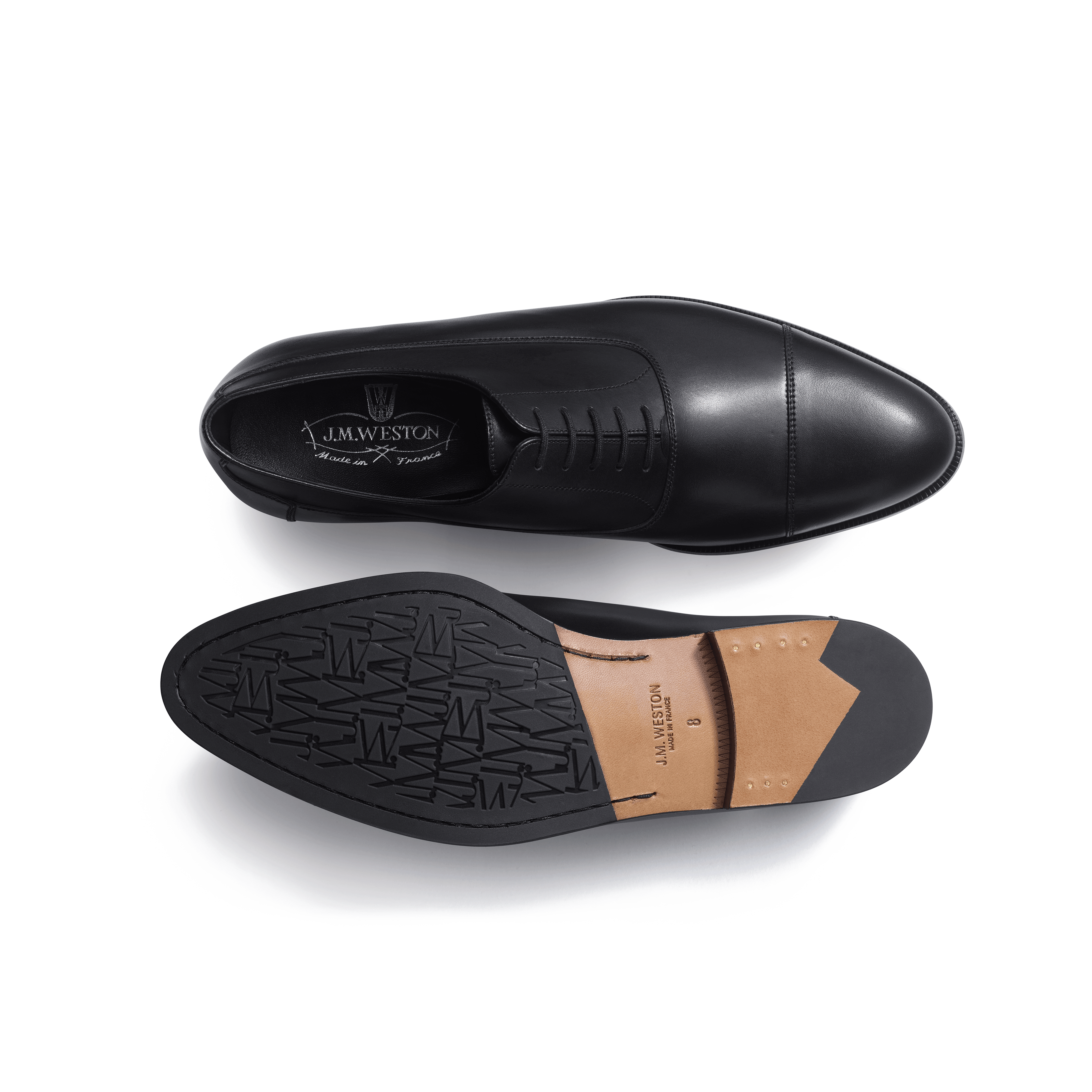 Men's Black Leather West Oxford Shoe – J.M. Weston