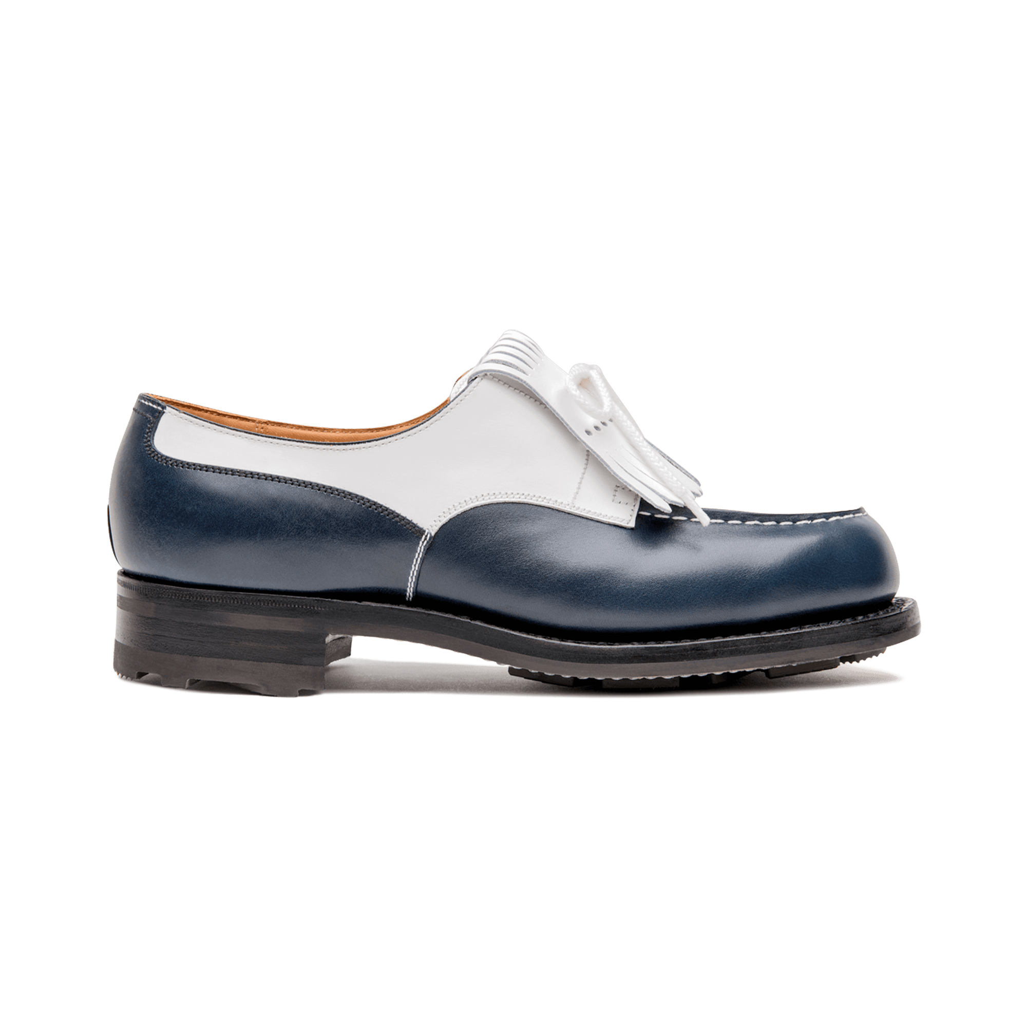 Golf Derby[Women Blue and White boxcalf]