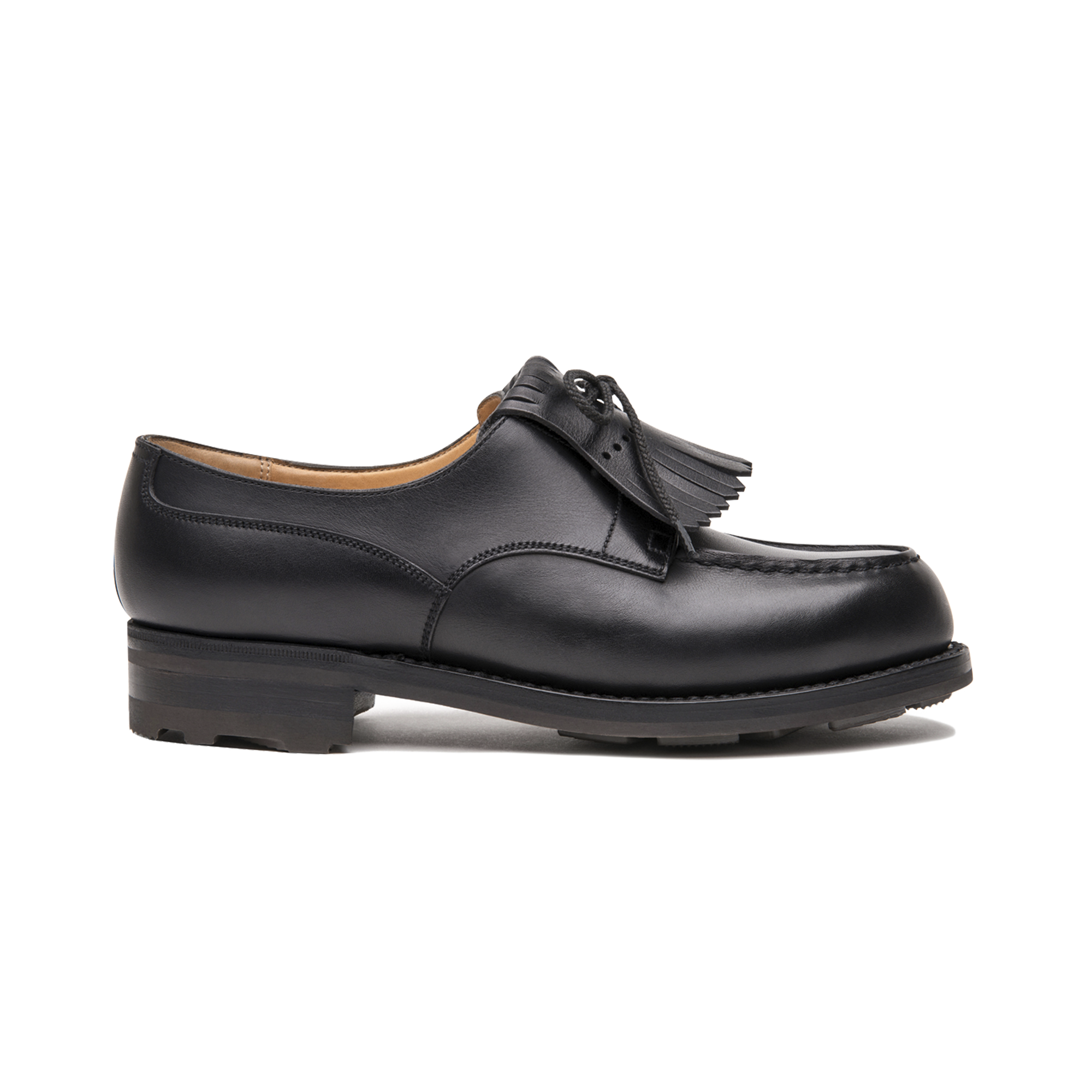 Derby Golf [femme cuir lisse noir]