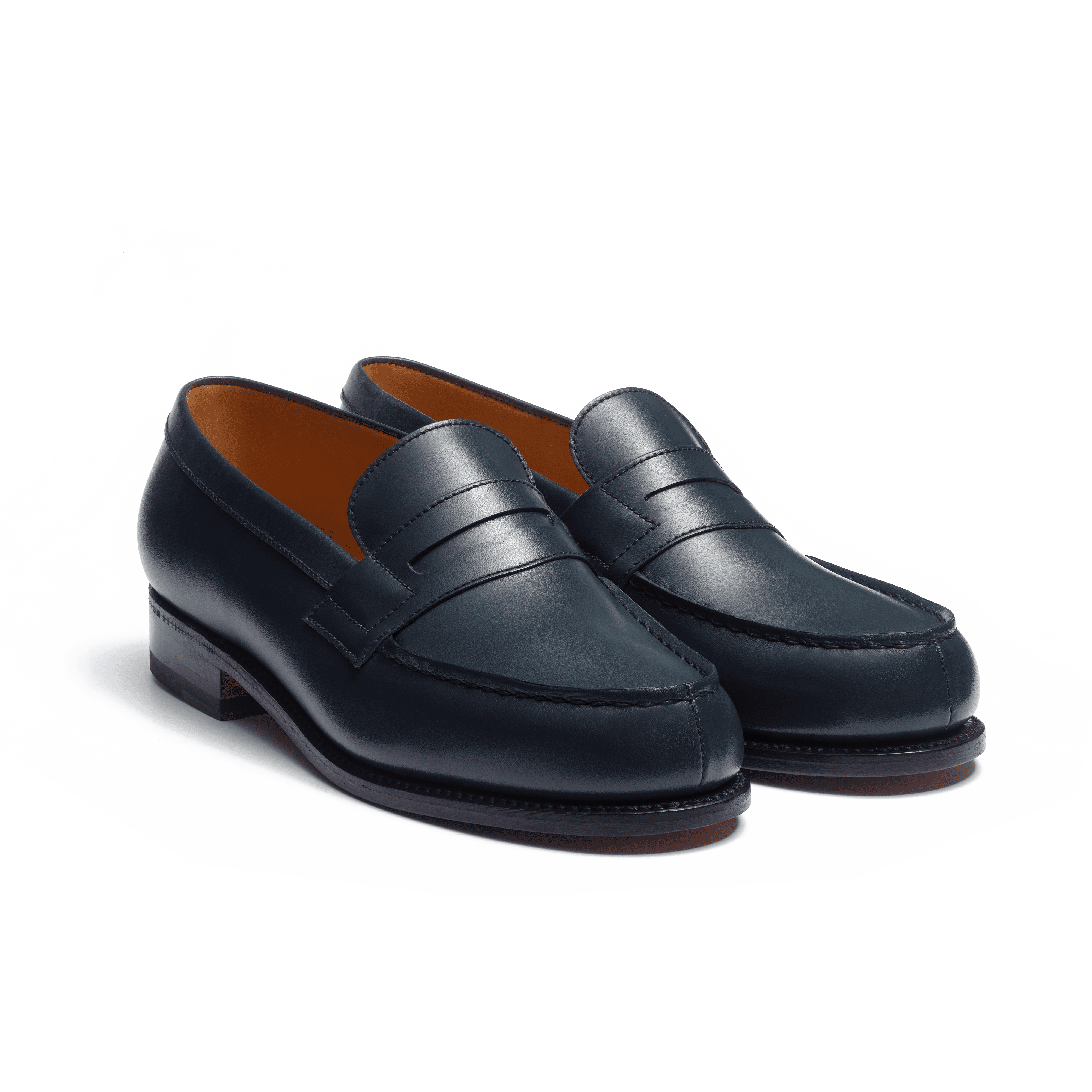 Women s Blue Leather 180 Loafer J.M. Weston