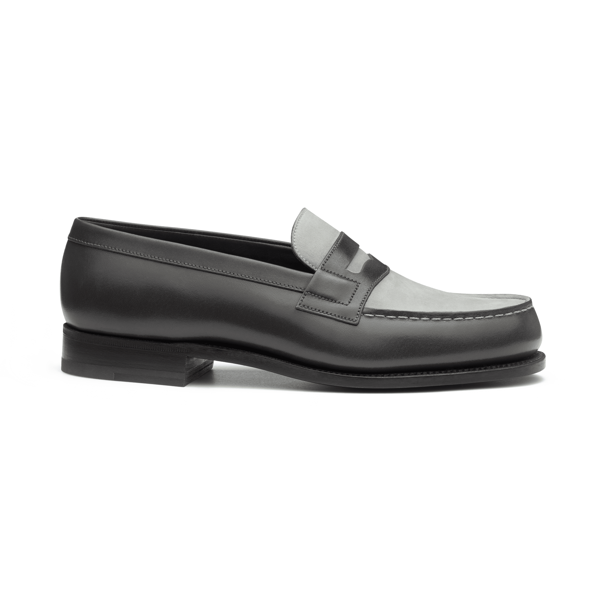 Mocassin 180 [femme cuir lisse et nubuck gris]