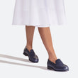 180 Loafer[Women Essential Navy blue Boxcalf]