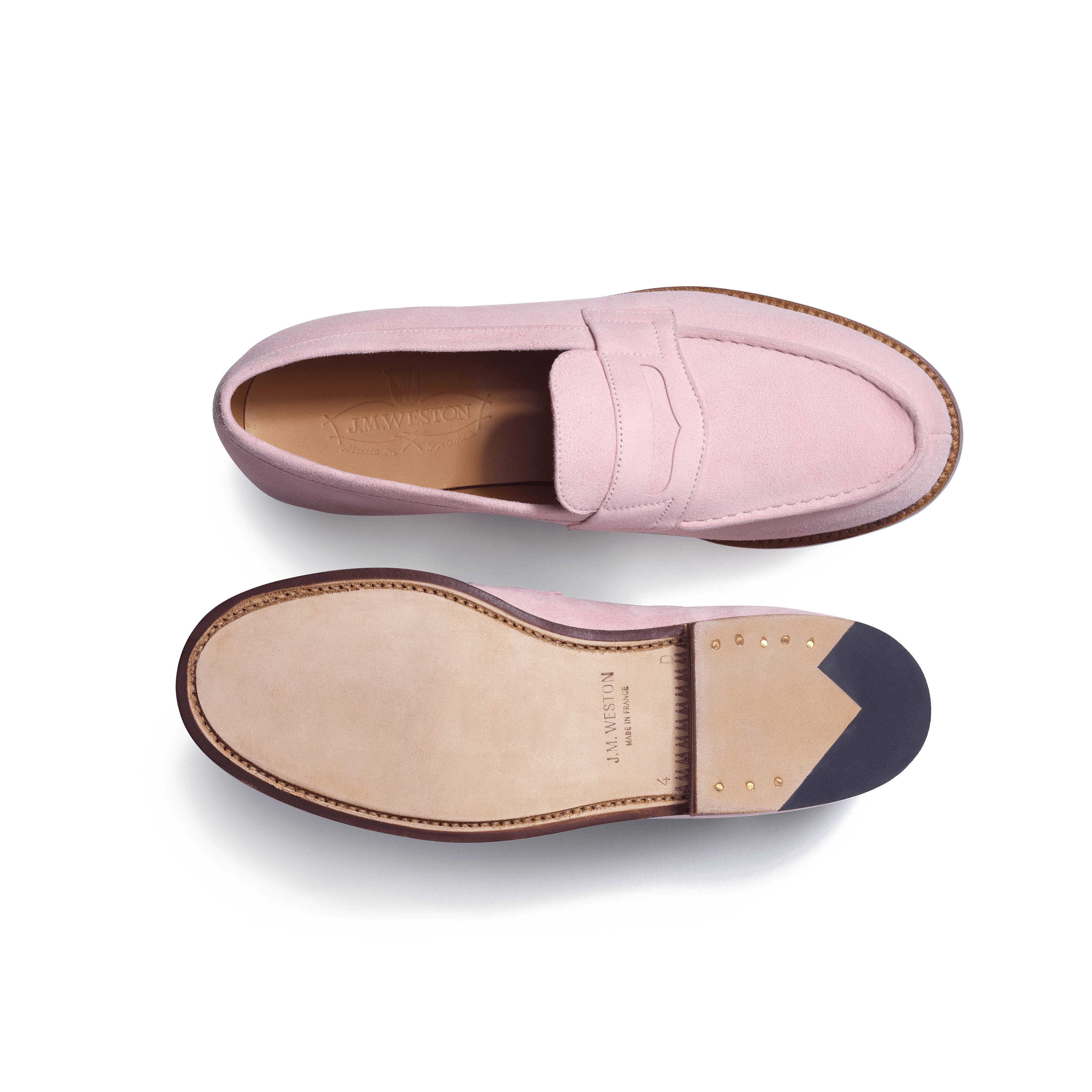 Women's Pink Suede Leather 180 Loafer – J.M. Weston