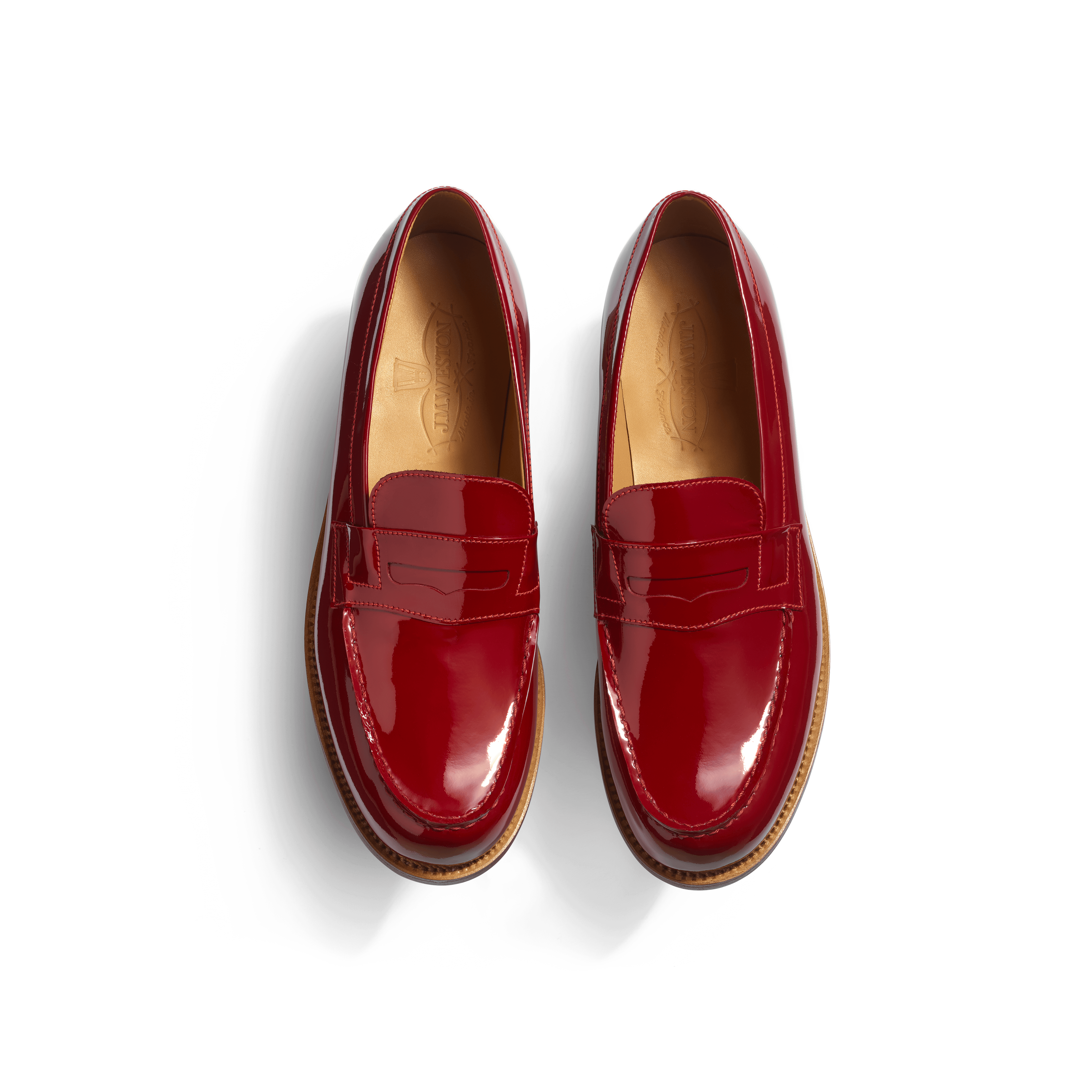Women s Red patent calfskin 180 Loafer J.M. Weston