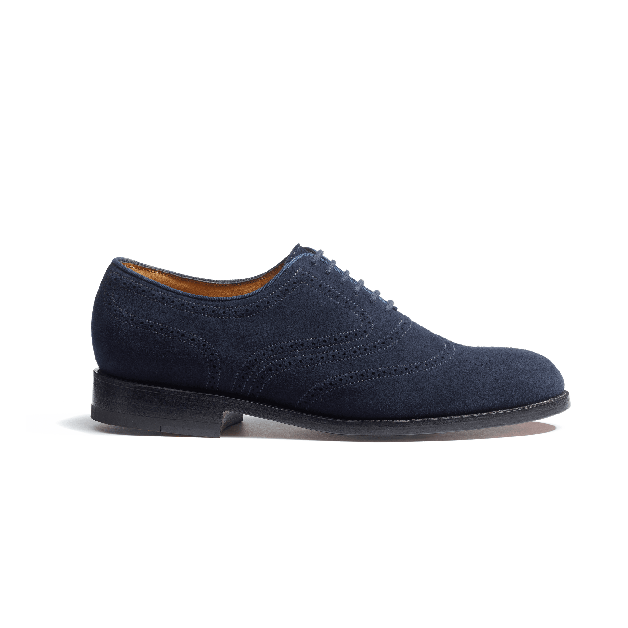 Richelieu cycliste fleuri [femme cuir chèvre velours marine]