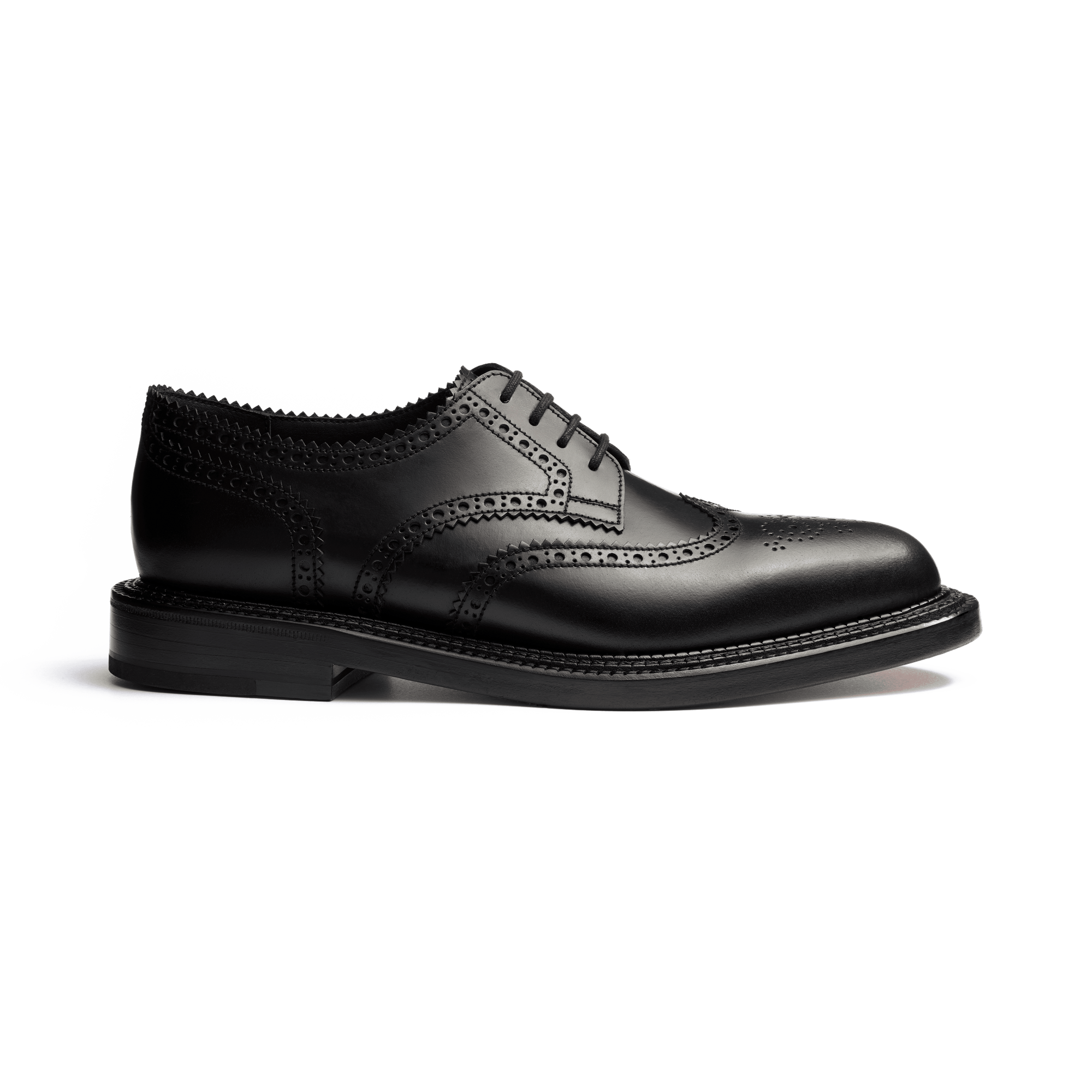 Derby triple semelle Rosalie [femme cuir lisse noir]