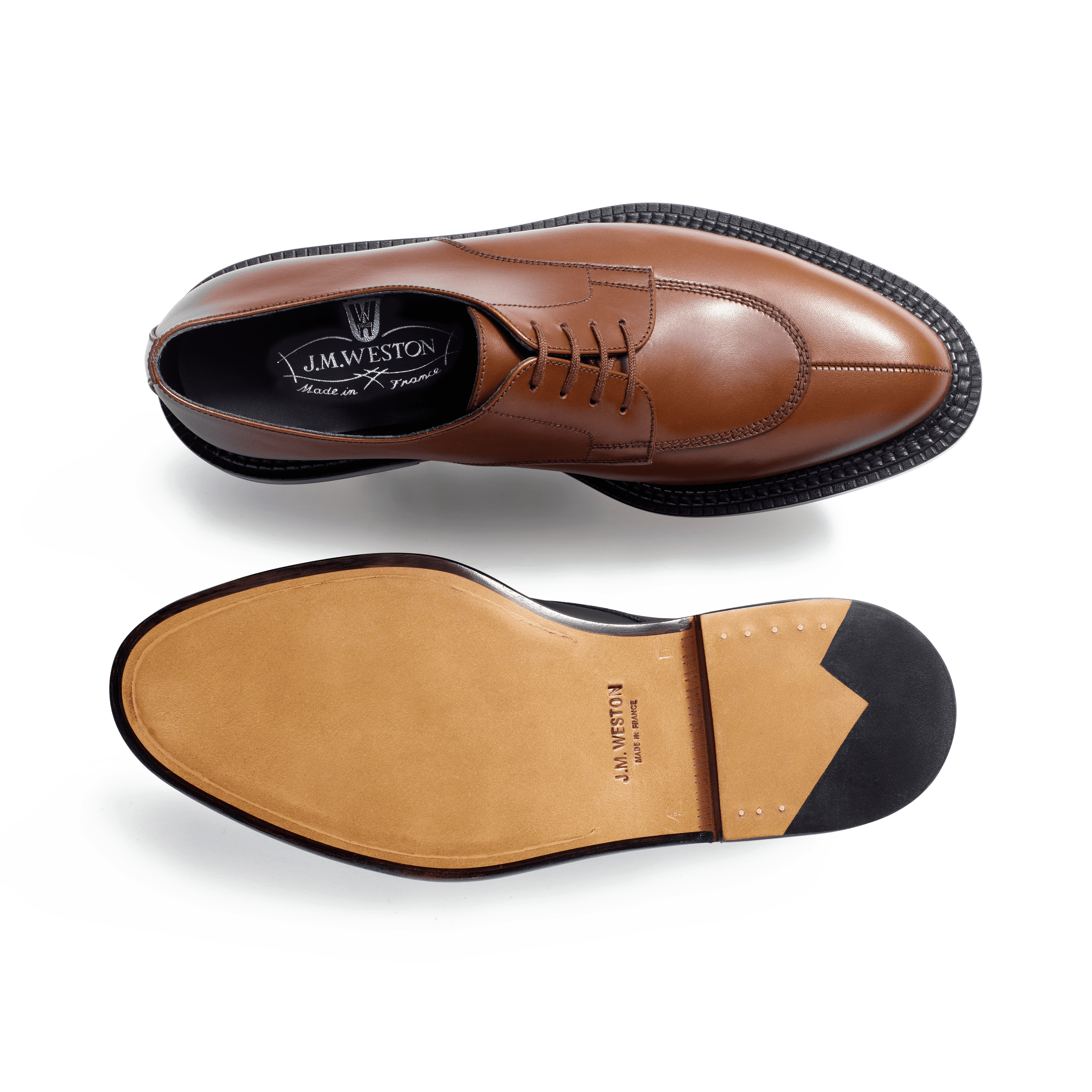 Women s Light Brown Leather Daphn Half Hunt Derby J.M. Weston