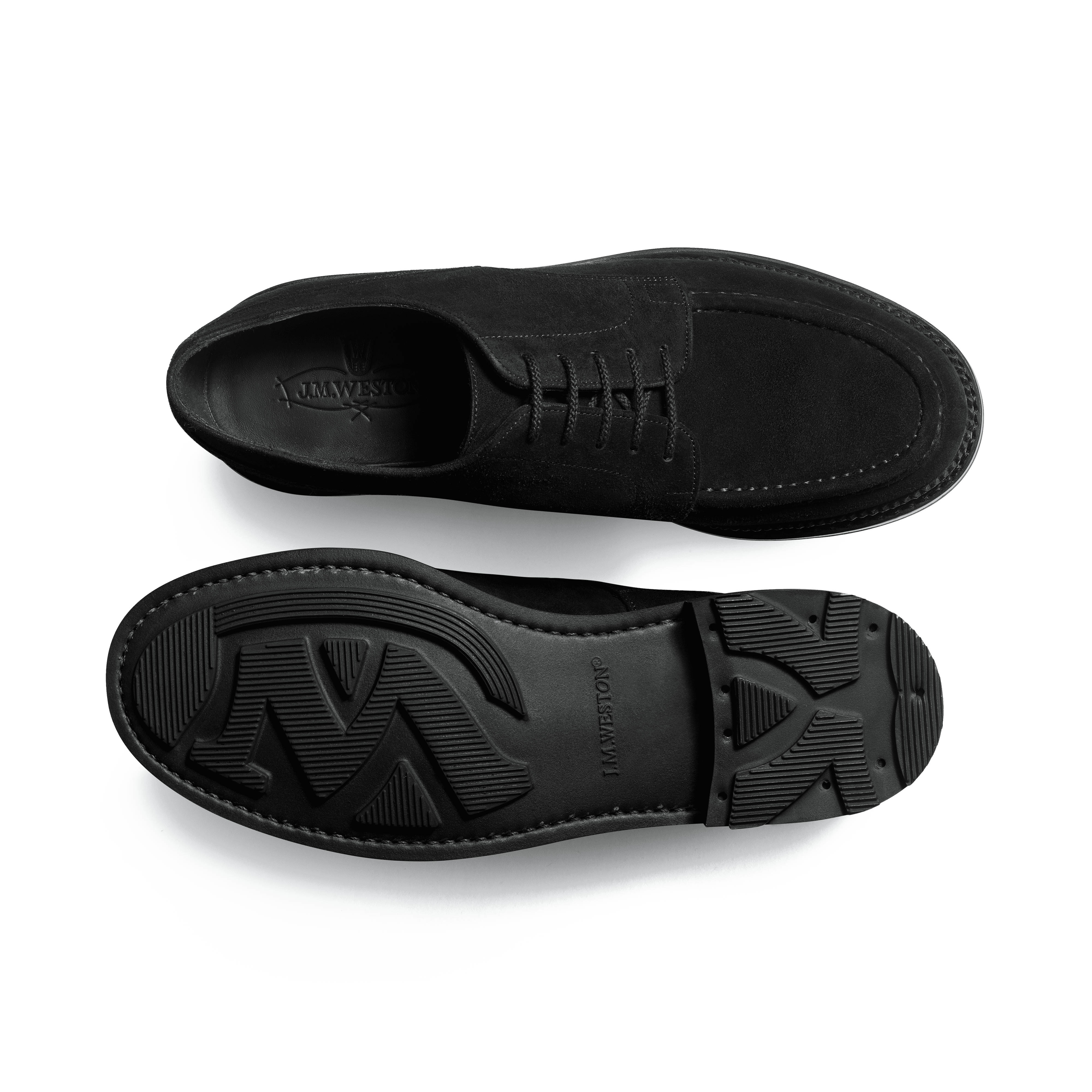 Men's Black Suede Eugène Golf Derby | J.M. Weston Men's Black Suede Eugène Golf Derby | J.M. Weston