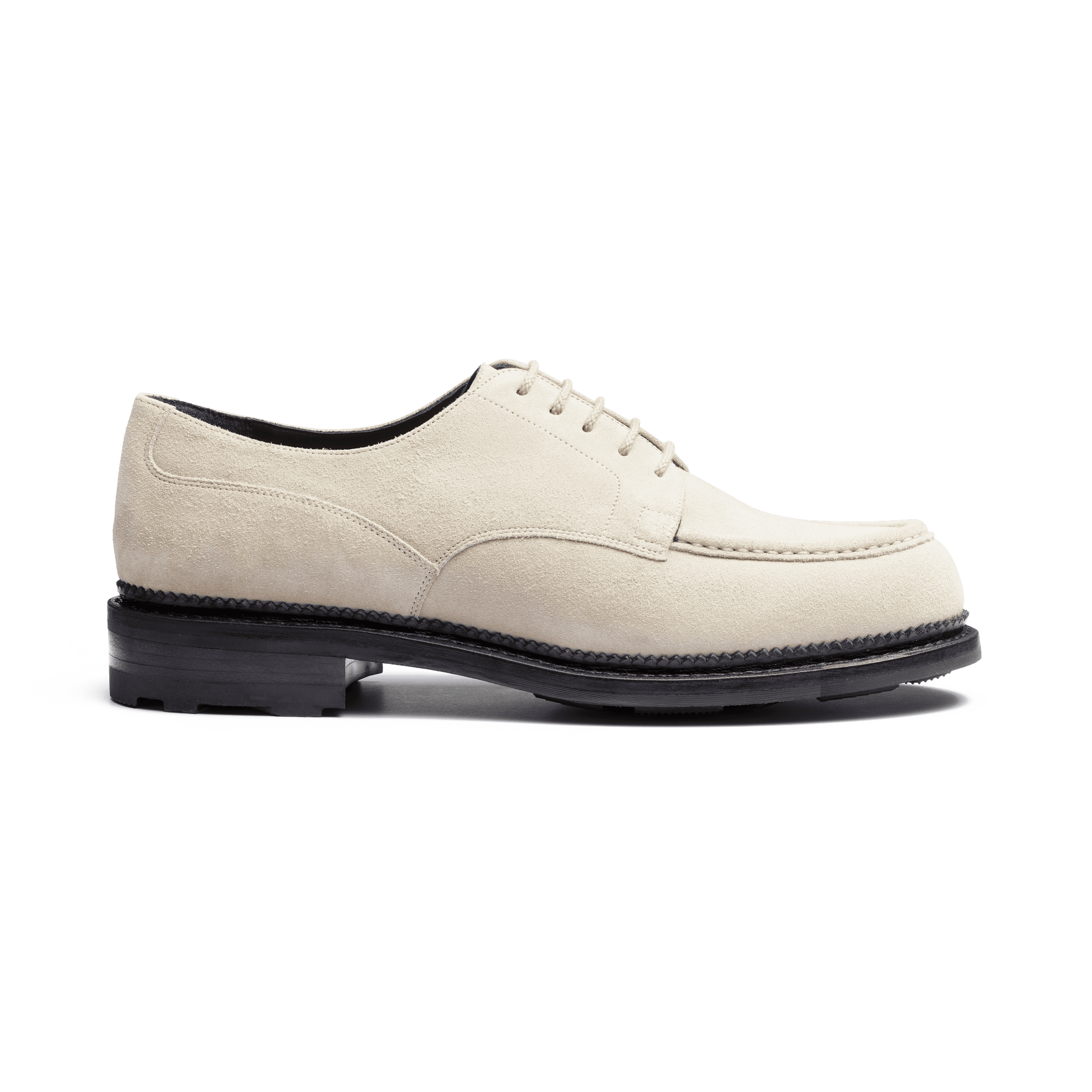 Eugène Golf Derby[Men Beige suede calfskin]