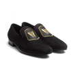 Albi Loafer with Embroidery[Men Black Suede Goatskin]