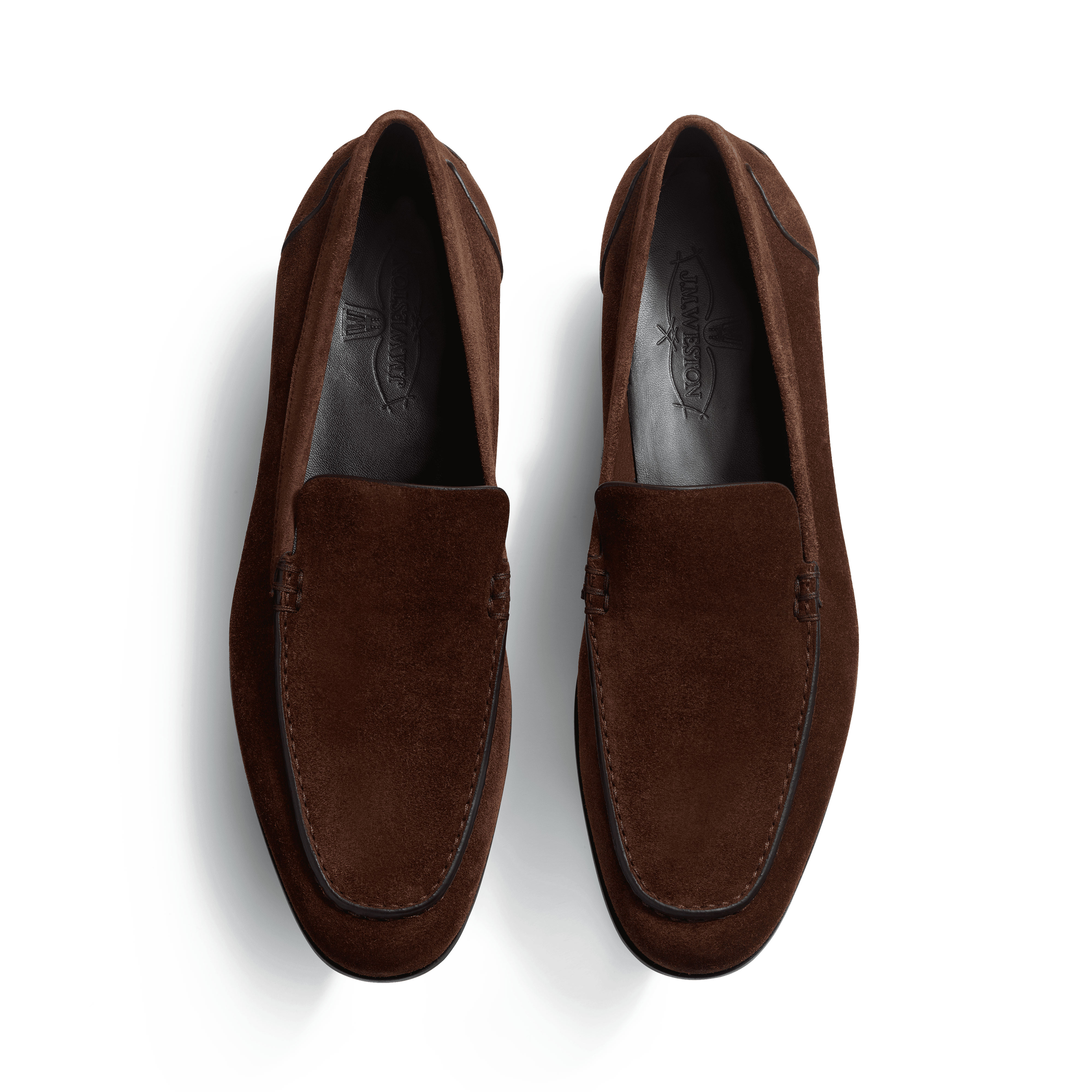 Mocassin Souple Toulouse homme en velours marron J.M. Weston