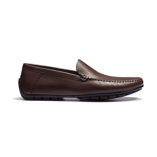 Men's Dark Brown Leather Ajaccio Car Shoe – J.M. Weston