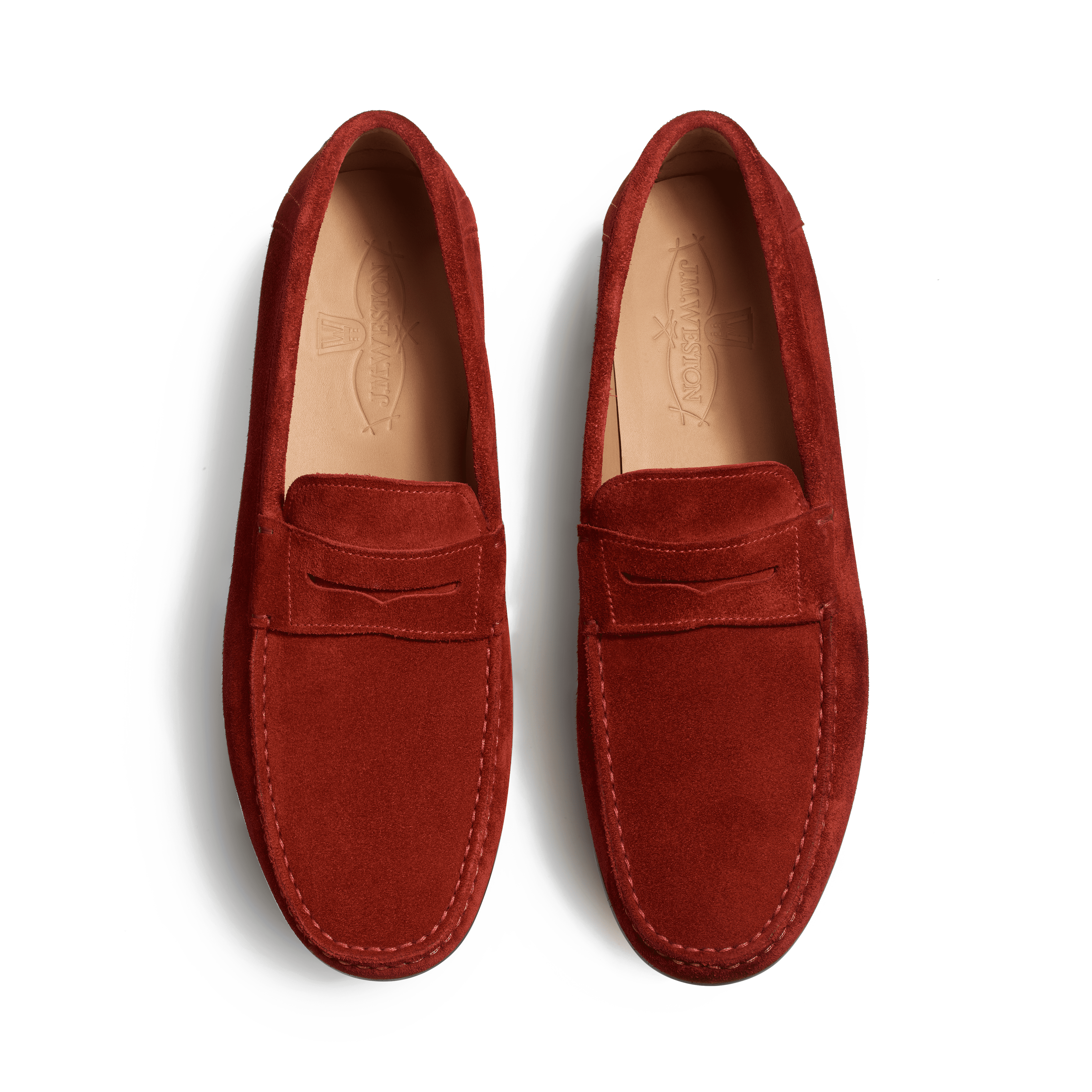 Mocassin sales homme rouge