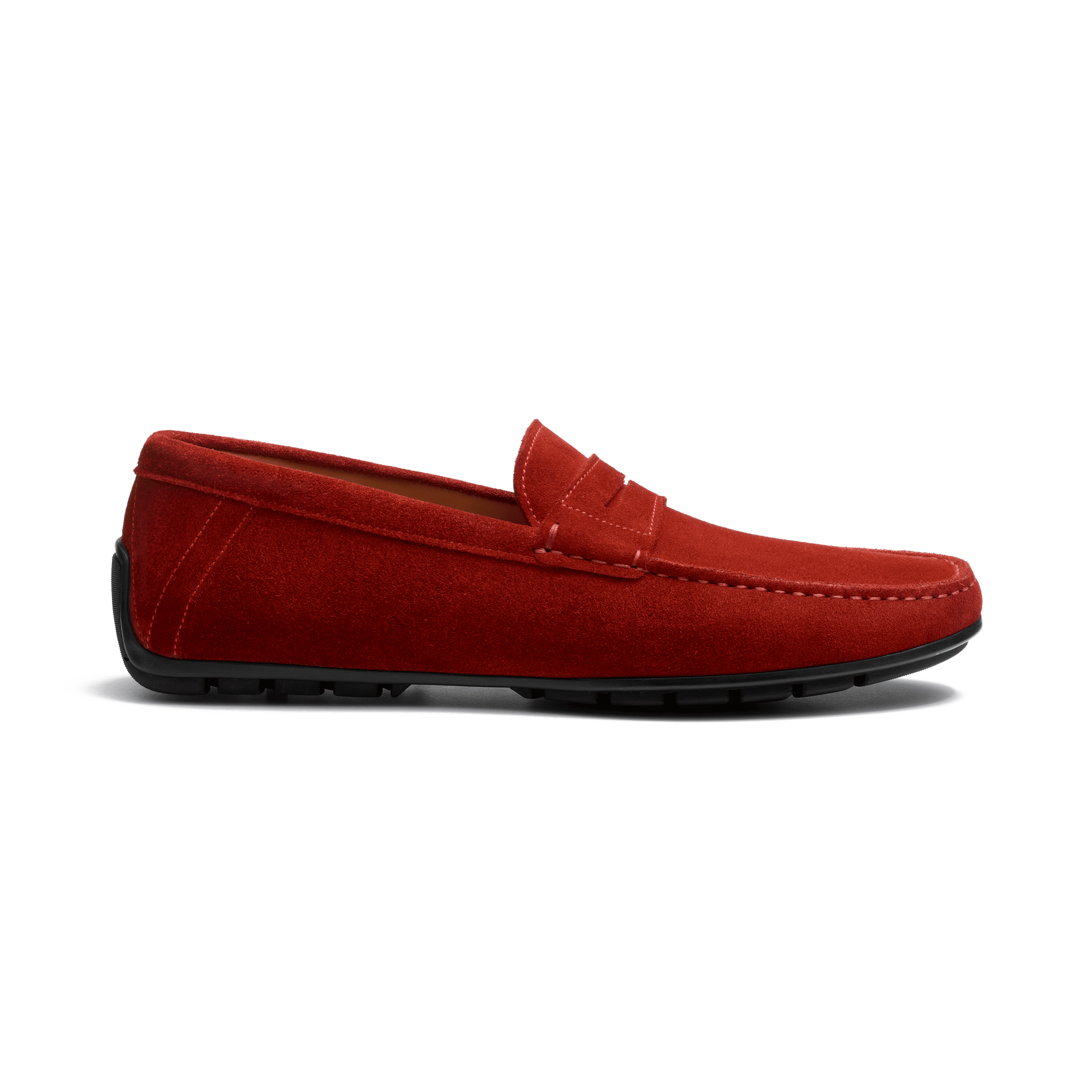 Mocassin de conduite à bride Ajaccio [homme velours rouge]