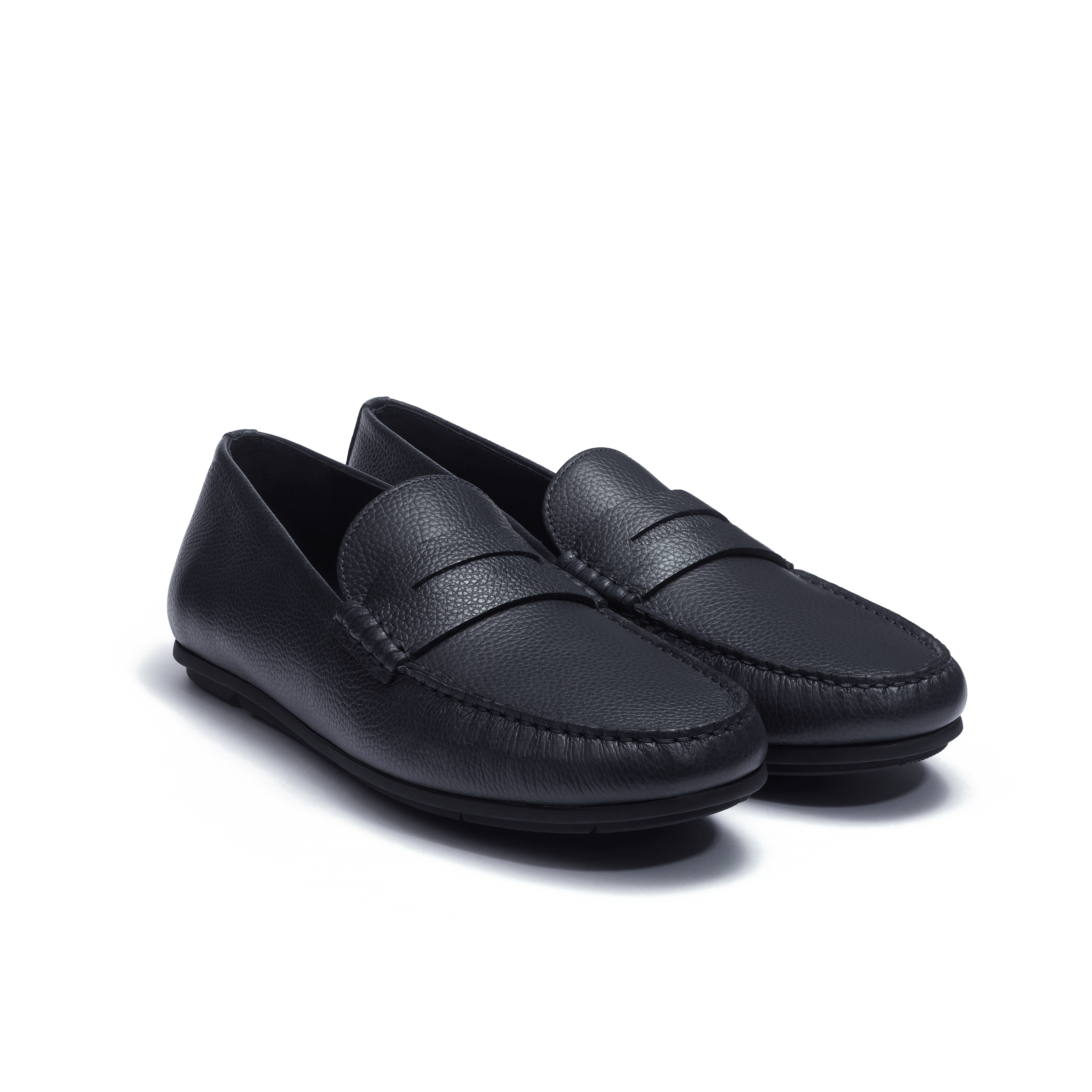 Mocassin de conduite Warning homme en cuir veau graine marine J.M. Weston