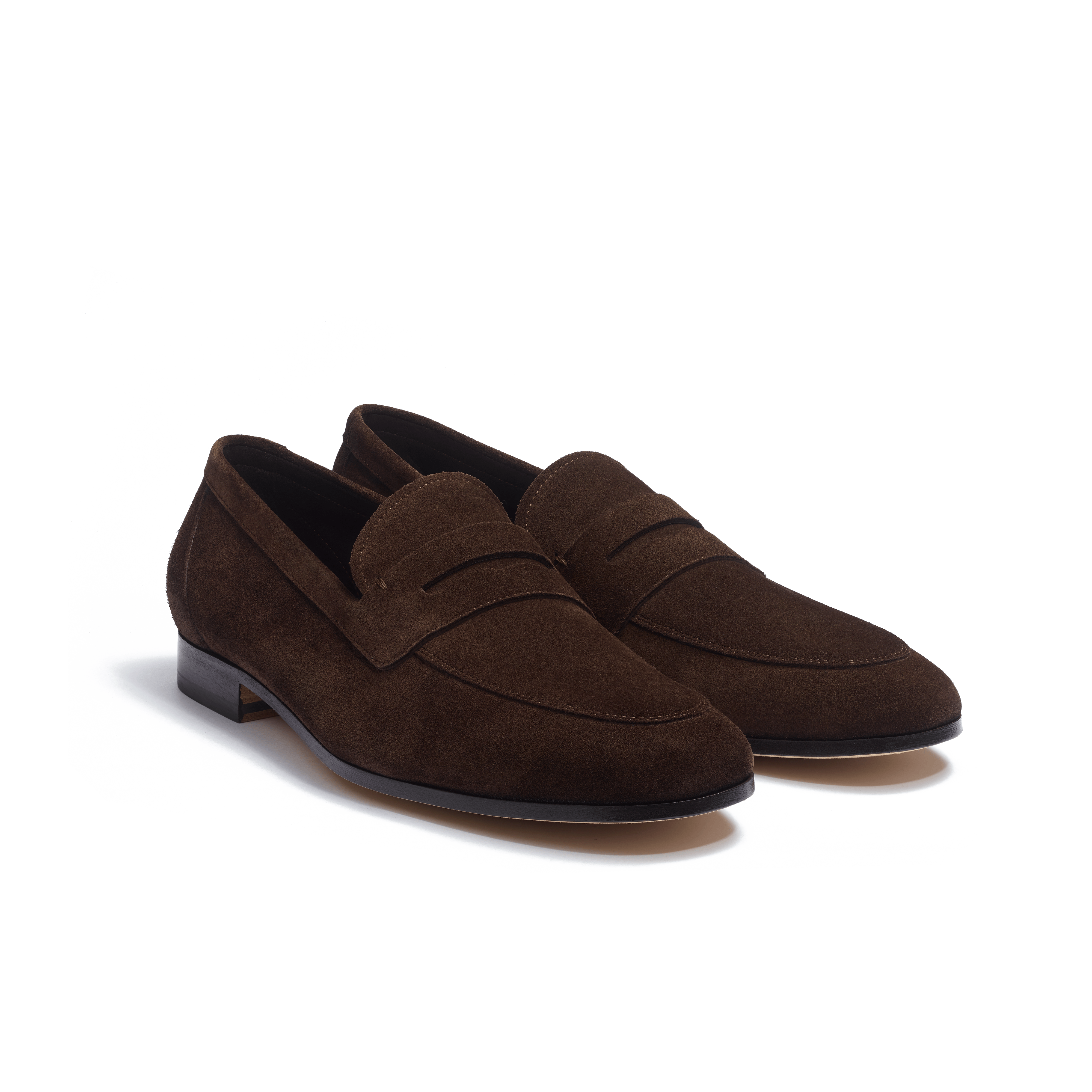 Men's Dark brown suede calfskin Woogie loafer | J.M. Weston Men's Dark brown suede calfskin Woogie loafer | J.M. Weston