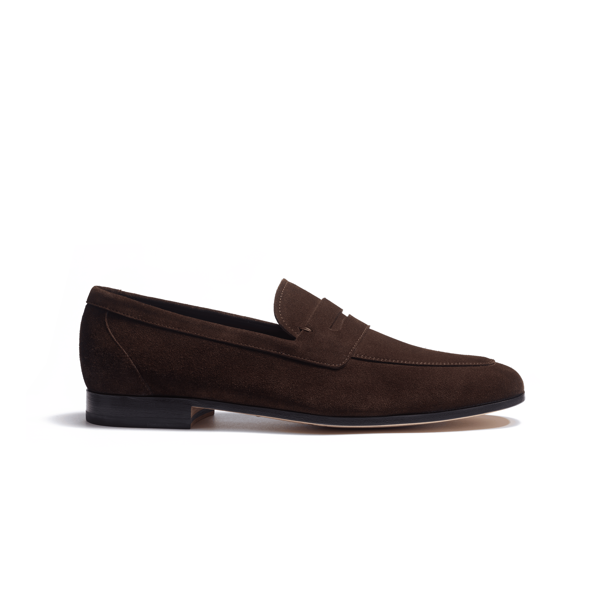 Woogie loafer [Men Dark brown suede calfskin]