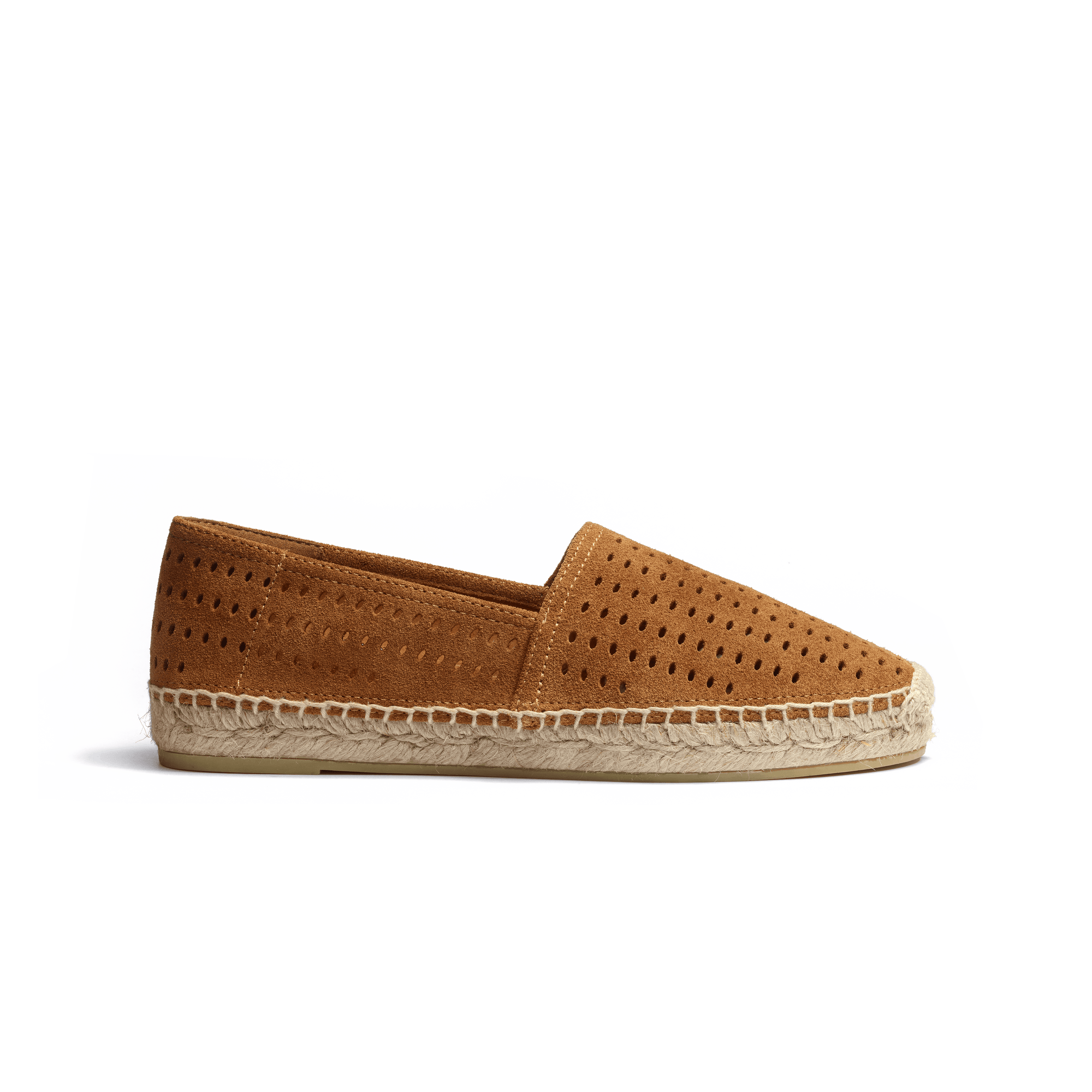 Espadrille Wait and Sea [homme cuir veau velours perforé beachnut]