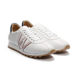 On My Way Sneaker[Men White soft calfskin with blue and red details]
