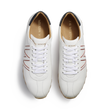 On My Way Sneaker[Men White soft calfskin with blue and red details]
