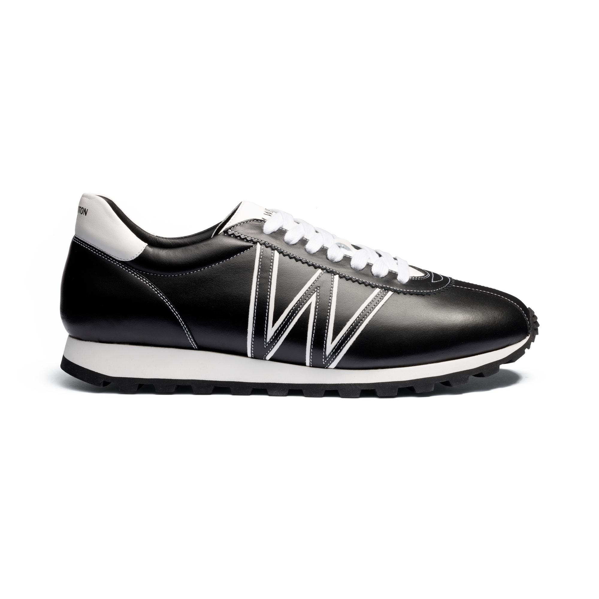 Basket On My Way [cuir lisse noir]