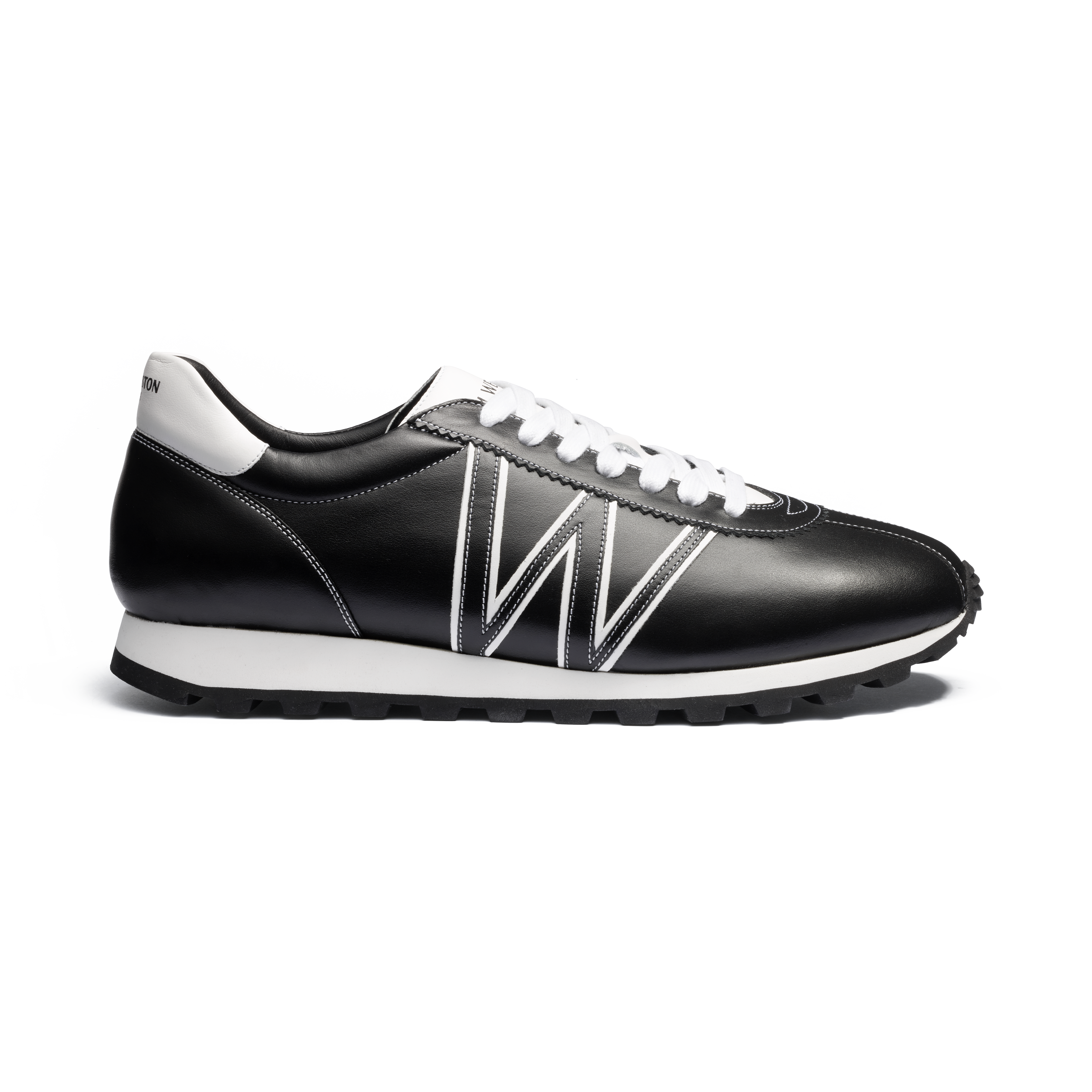 Men's On My Way Sneaker Black Leather – J.M. Weston