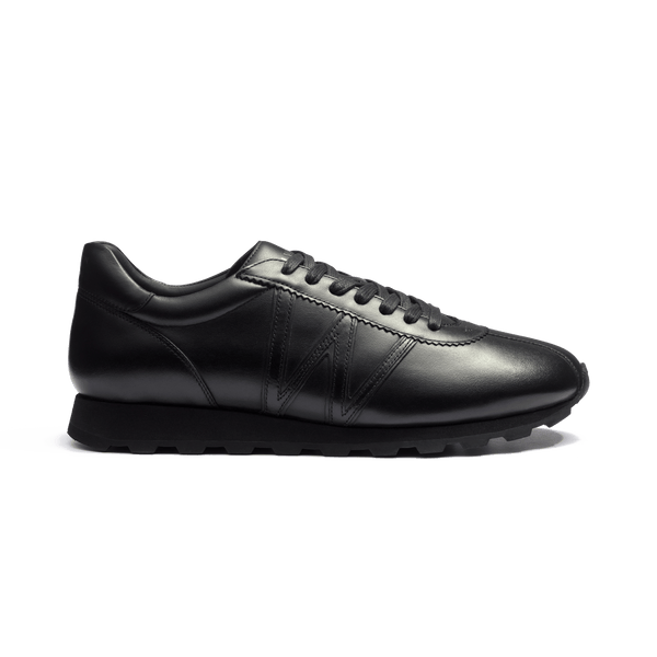 On My Way Men's Black Sport calfskin Sneaker – J.M. Weston