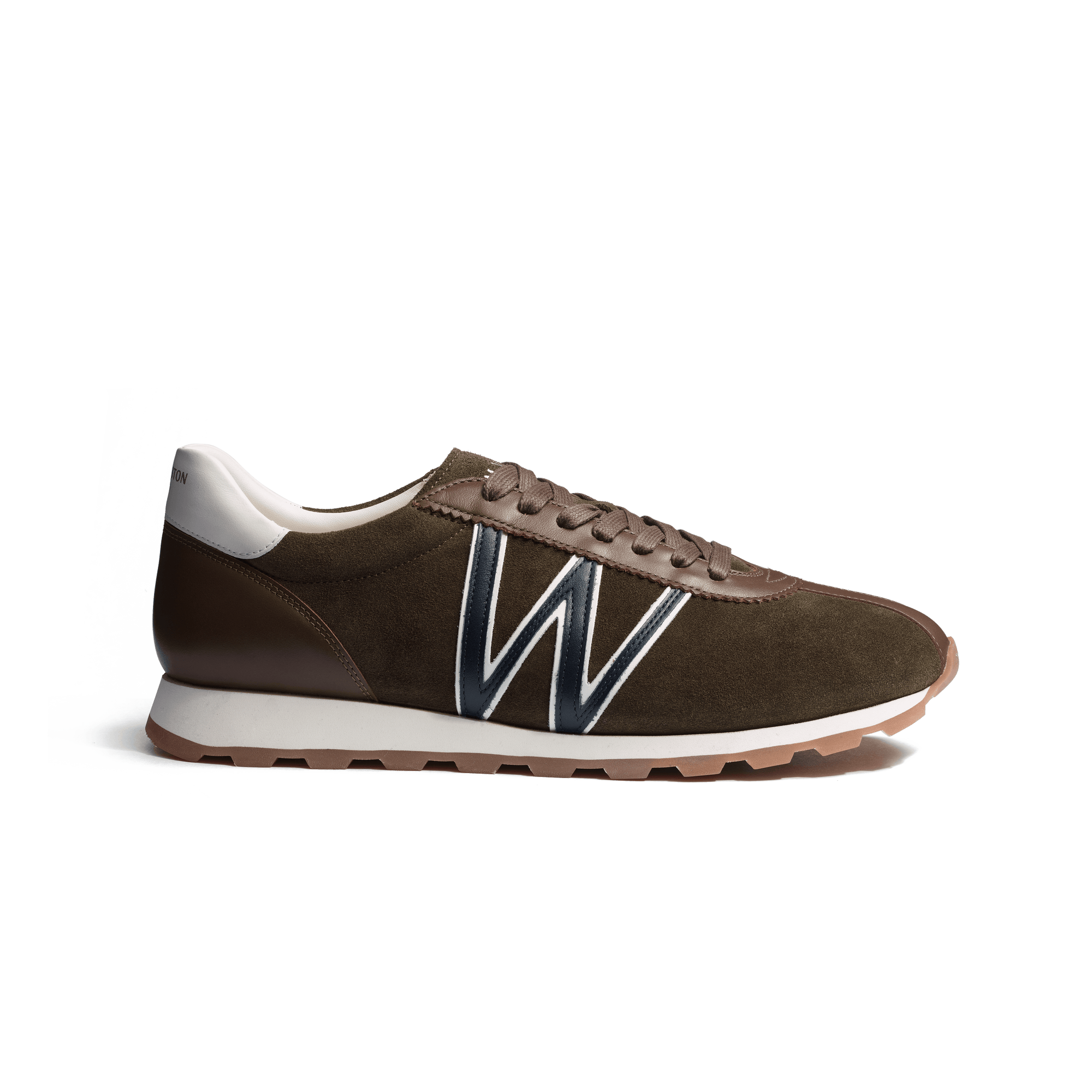 Basket On My Way [cuir velours kaki]