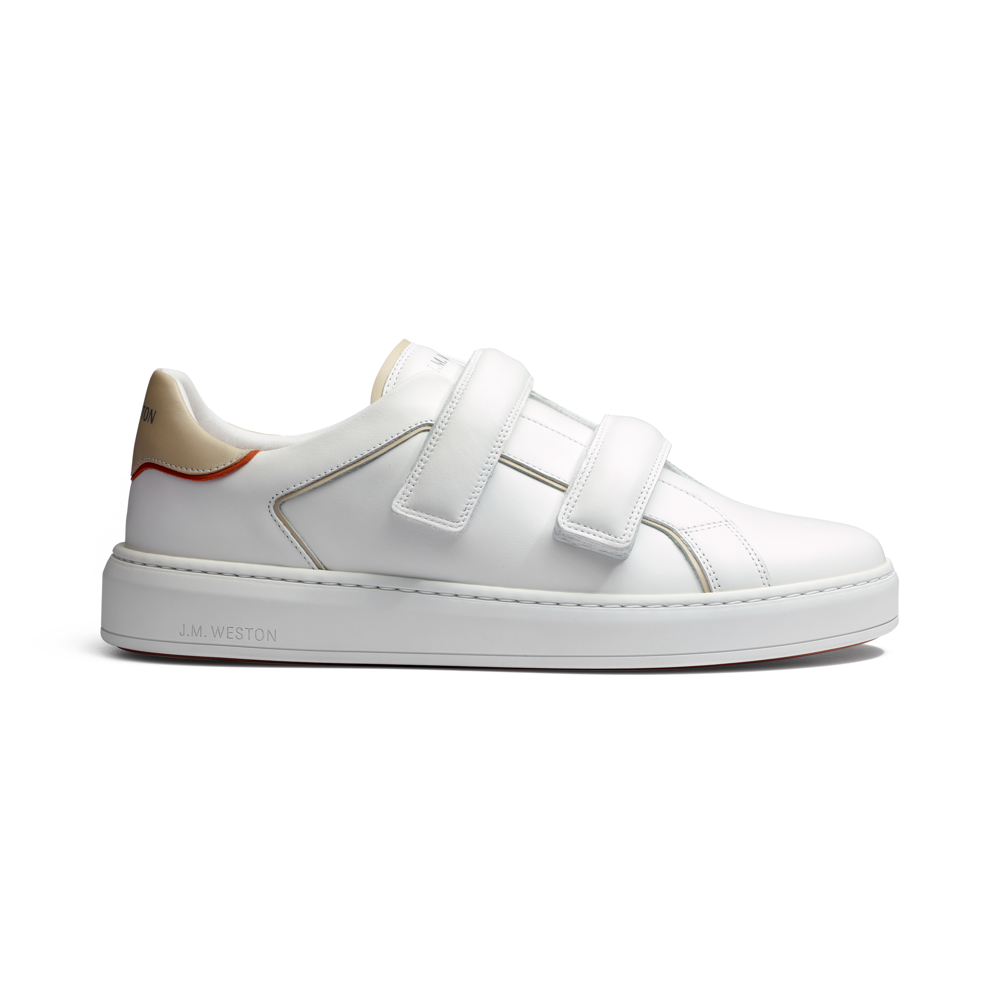Basket On Time Roland-Garros [cuir lisse blanc]