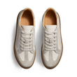 On Time Hirondelle Sneaker[Men Off white smooth calfskin & light grey suede leather]