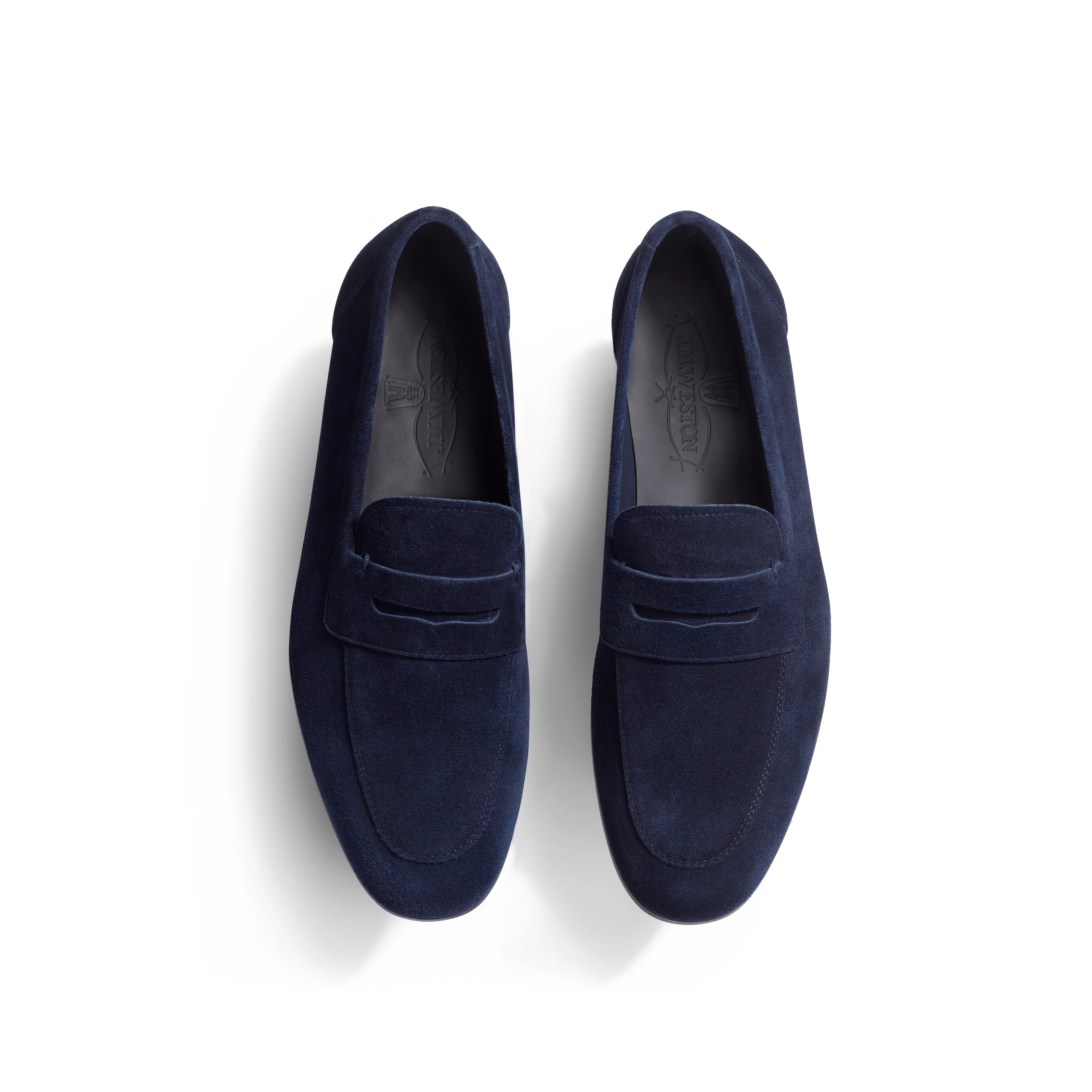 Navy suede sales loafers womens